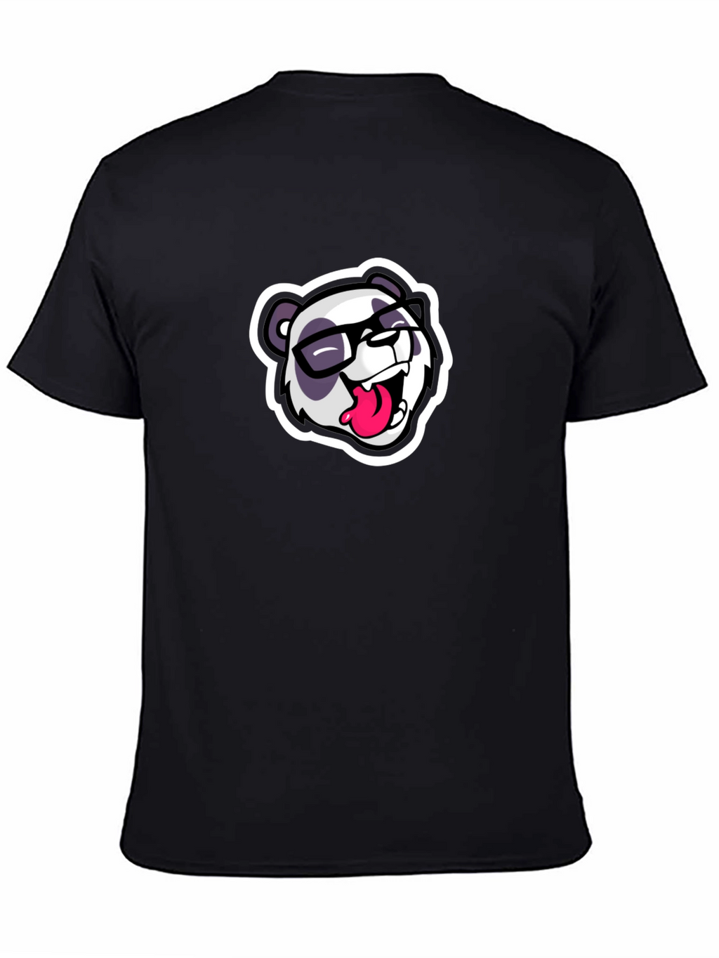 Cool Panda Graphic Tee - Black Casual T-Shirt