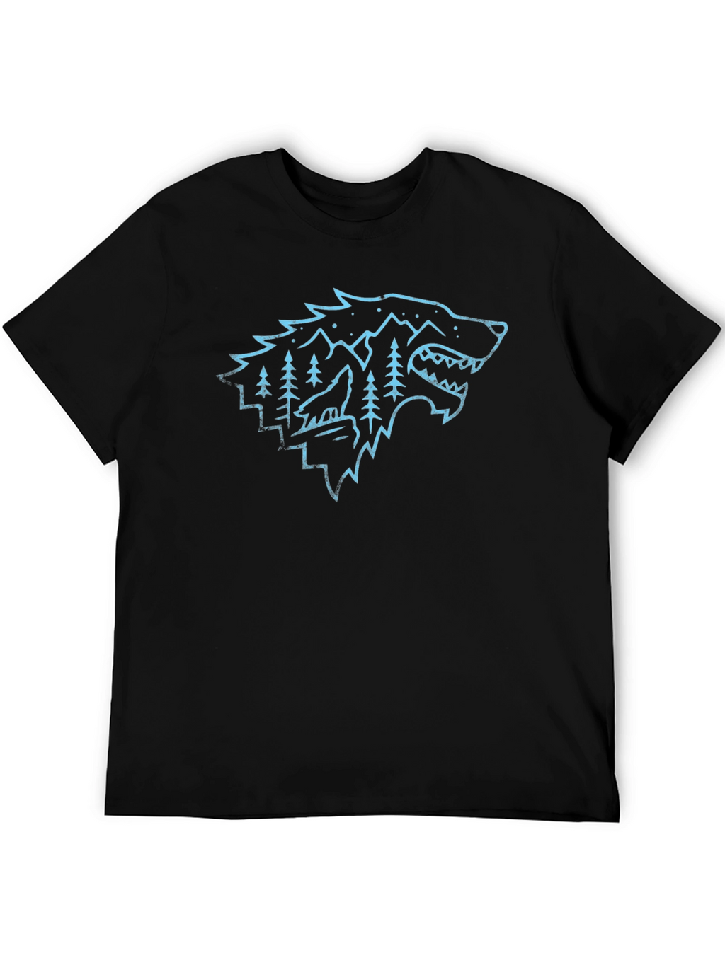 Wolf Wilderness Graphic Tee - Cool Design