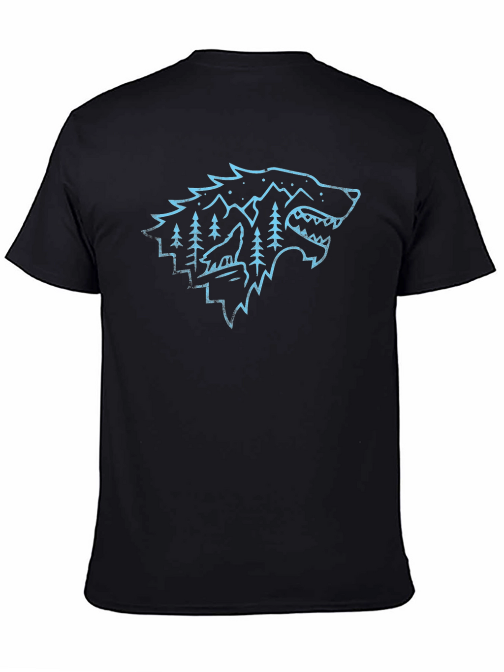Wolf Wilderness Graphic Tee - Cool Design