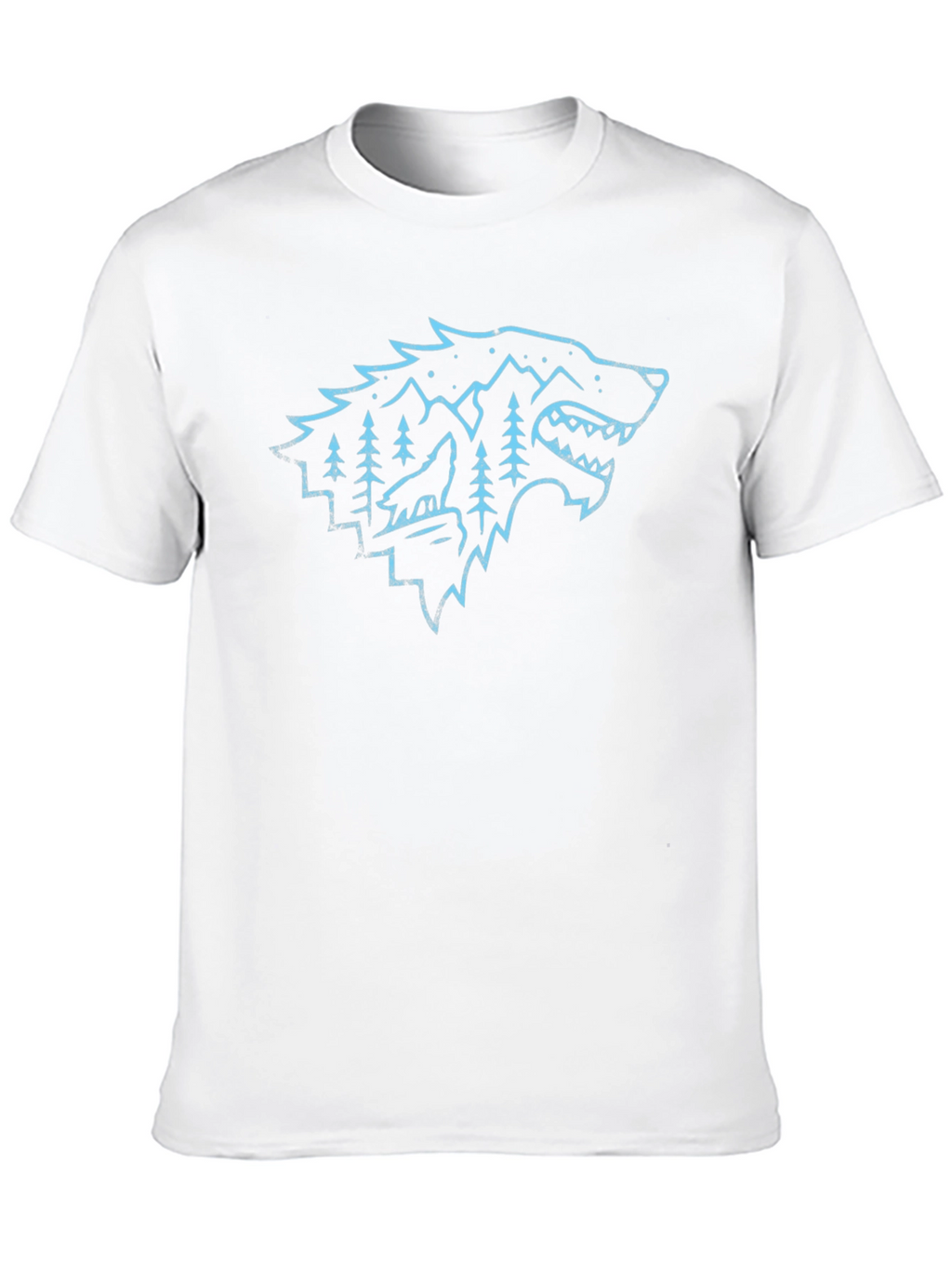 Wolf Wilderness Graphic Tee - Cool Design