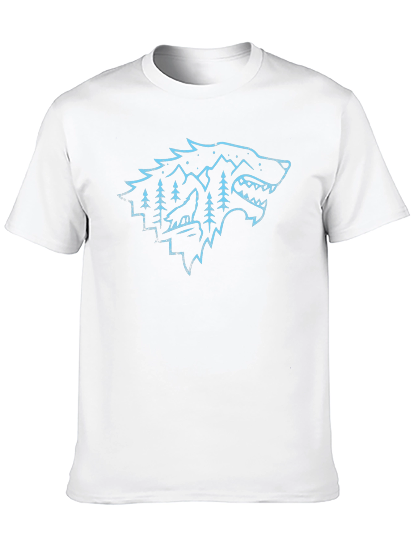 Wolf Wilderness Graphic Tee - Cool Design