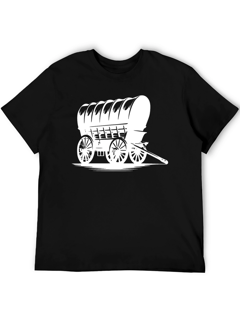 Covered Wagon Graphic Tee - Black
