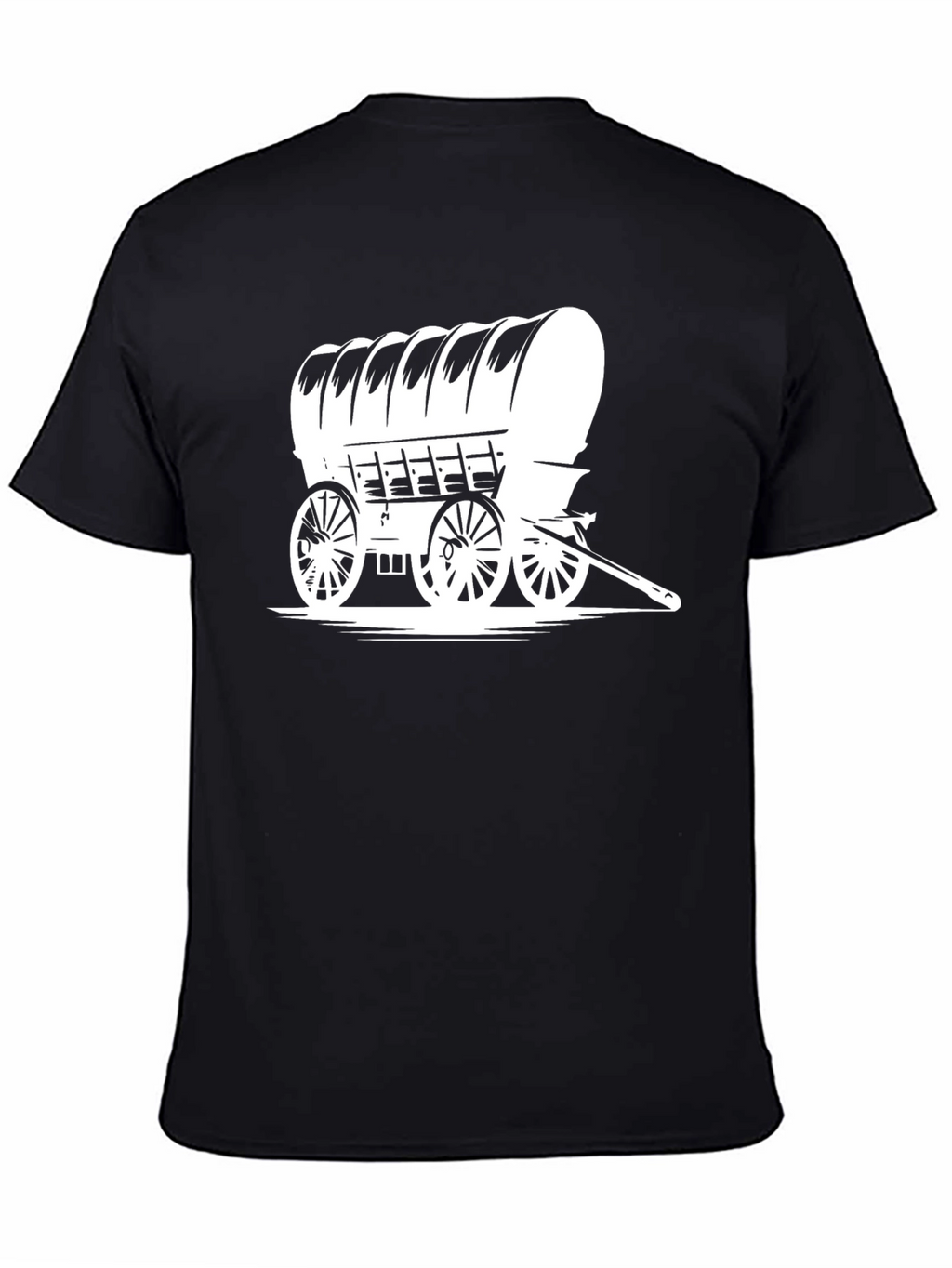Covered Wagon Graphic Tee - Black