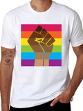 Equality Fist Rainbow T-Shirt