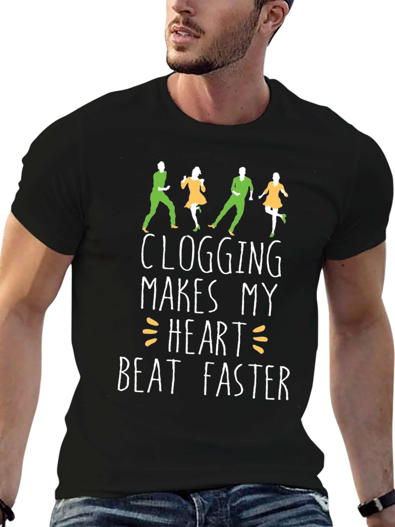 Clogging Heartbeat T-Shirt - Dance Lover Tee