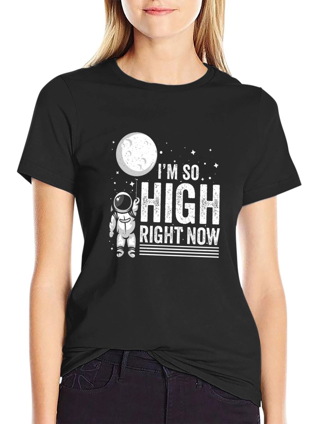 Im So High Right Now Astronaut Graphic T-Shirt