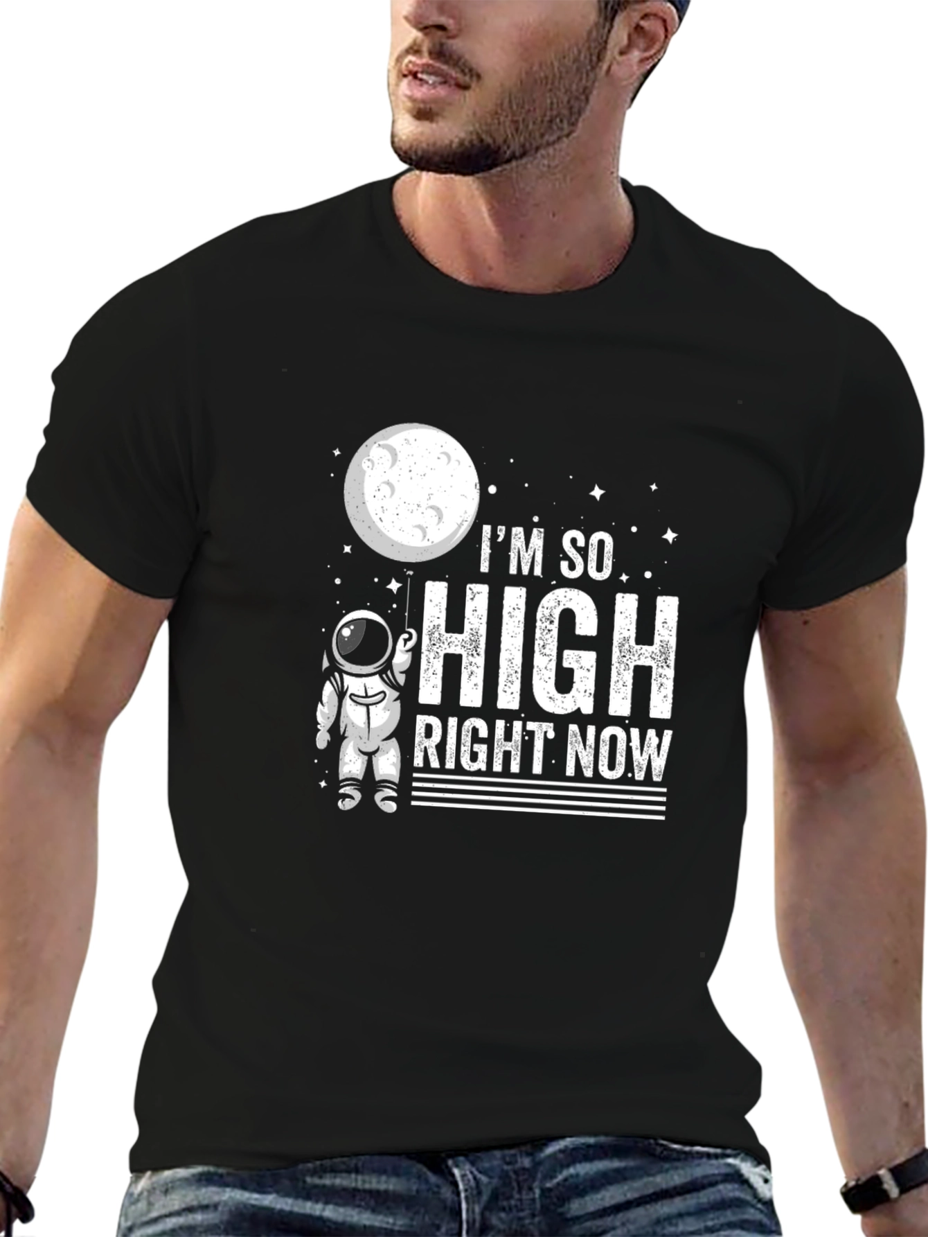 Im So High Right Now Astronaut Graphic T-Shirt