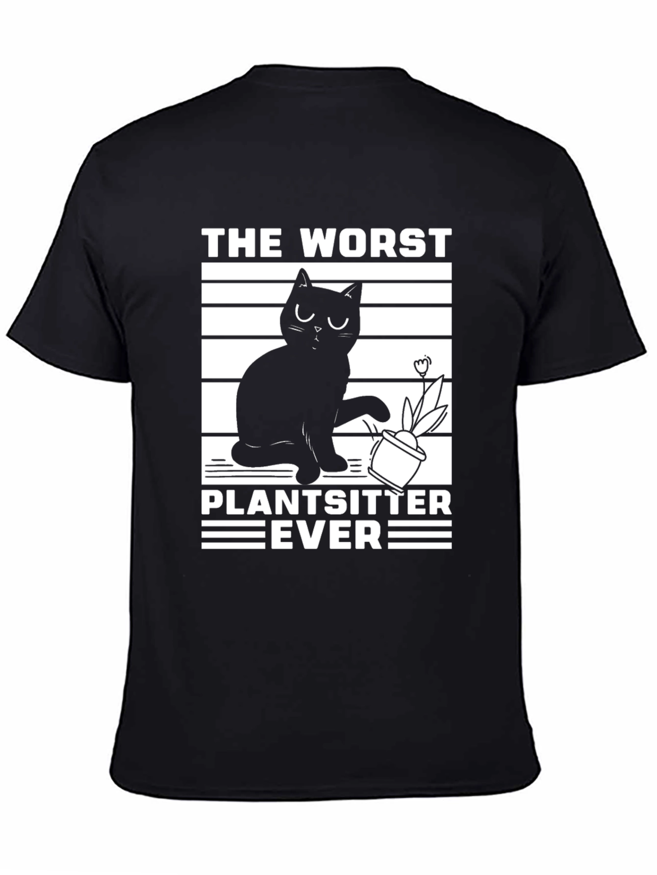 Funny Cat Plant Sitter T-Shirt
