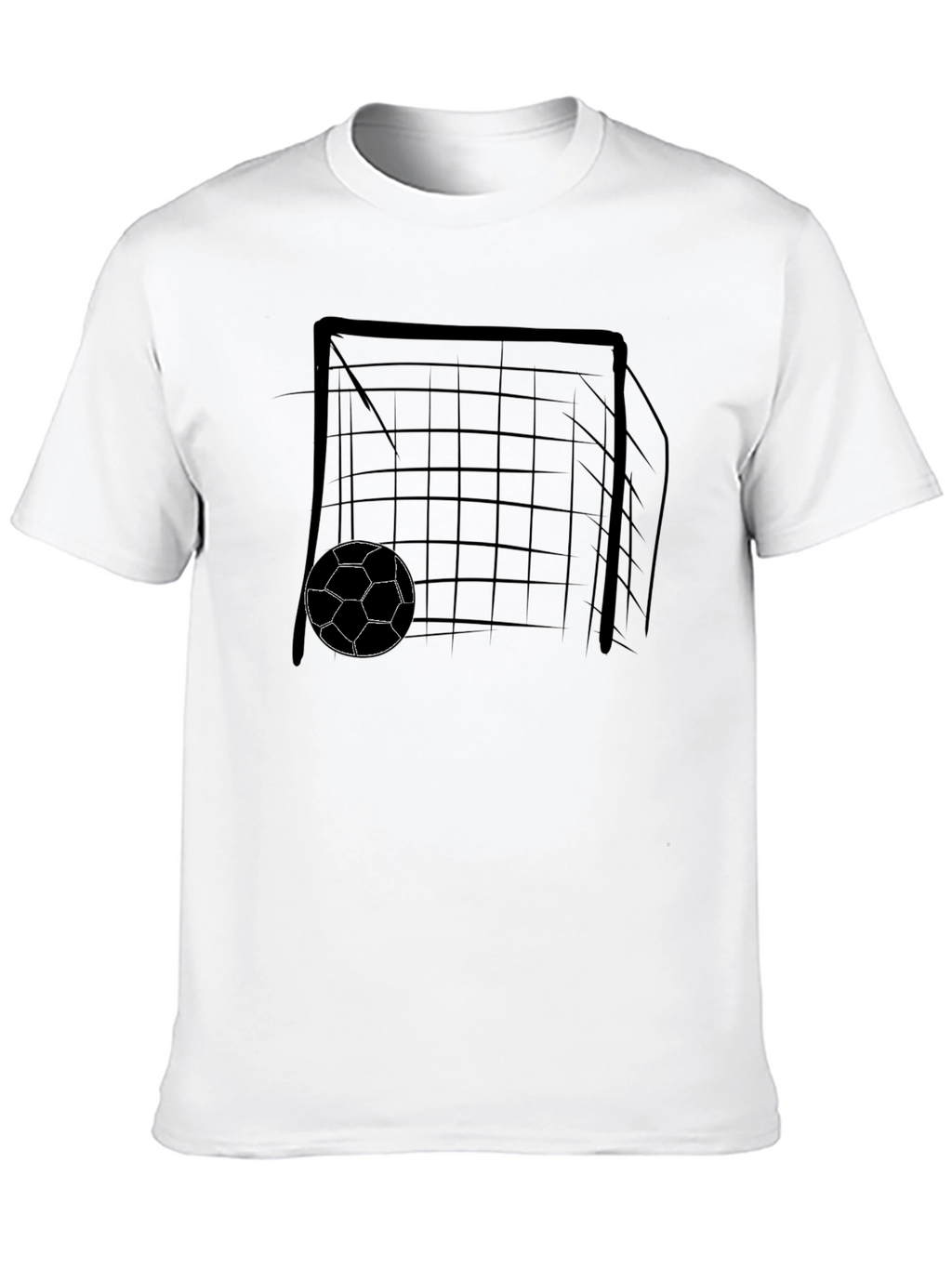 Soccer Goal Graphic Tee - Black T-Shirt