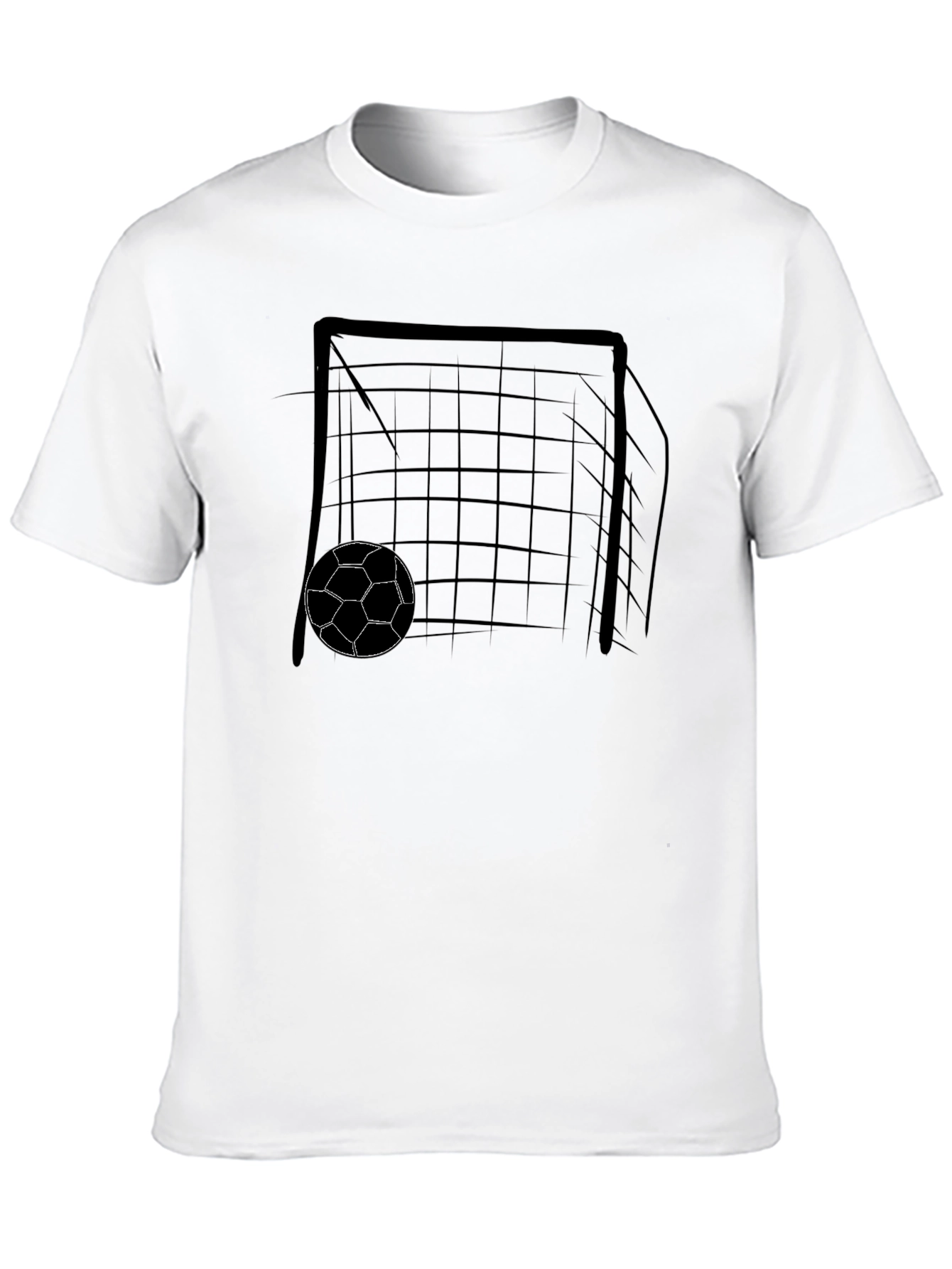 Soccer Goal Graphic Tee - Black T-Shirt