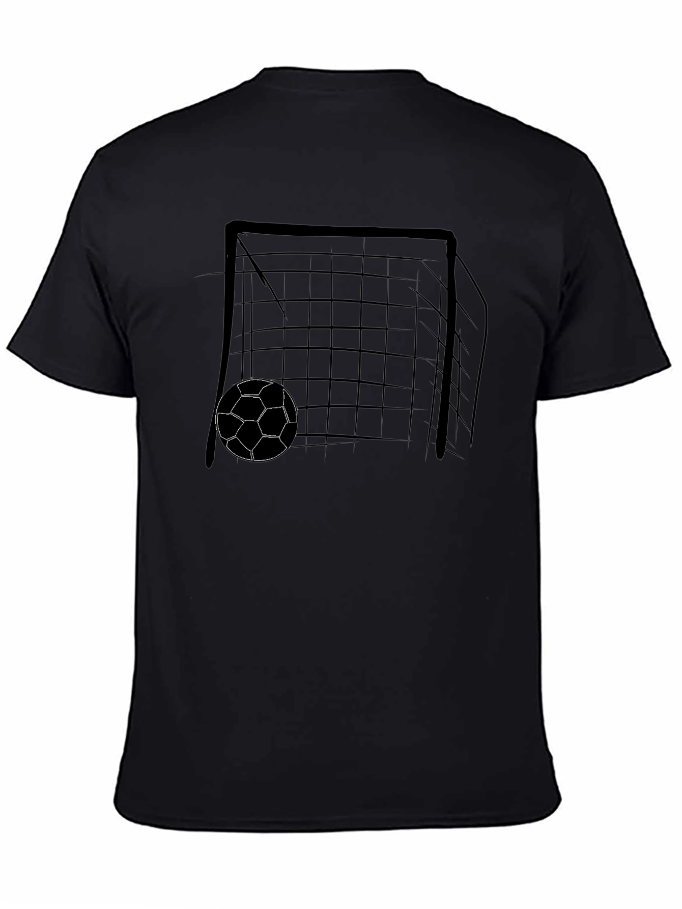 Soccer Goal Graphic Tee - Black T-Shirt