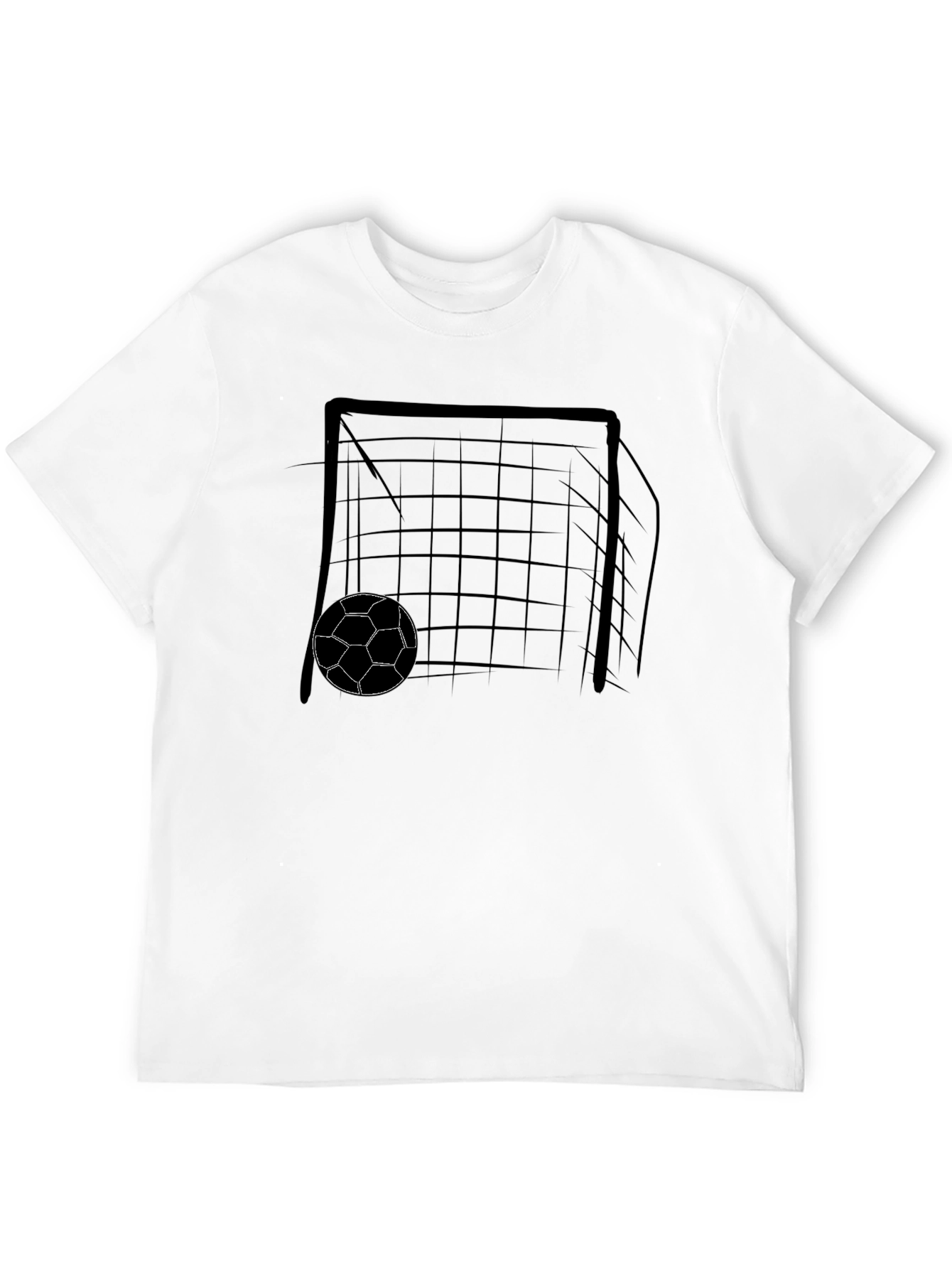 Soccer Goal Graphic Tee - Black T-Shirt