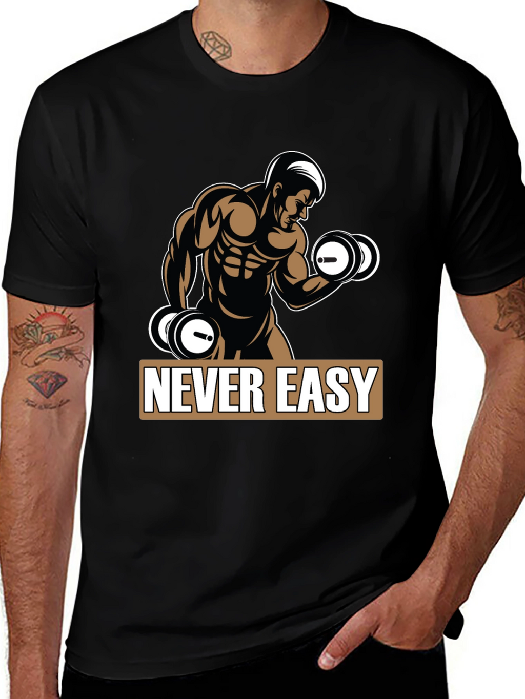 Never Easy Workout T-Shirt