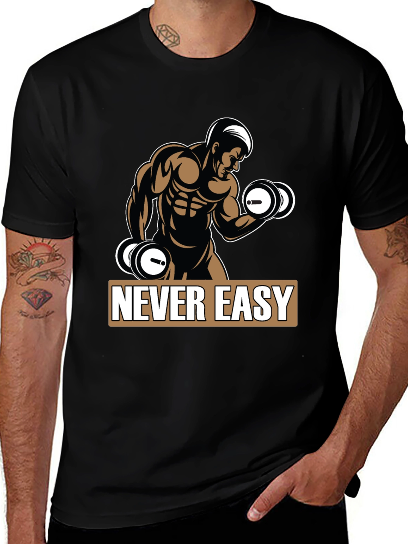 Never Easy Workout T-Shirt