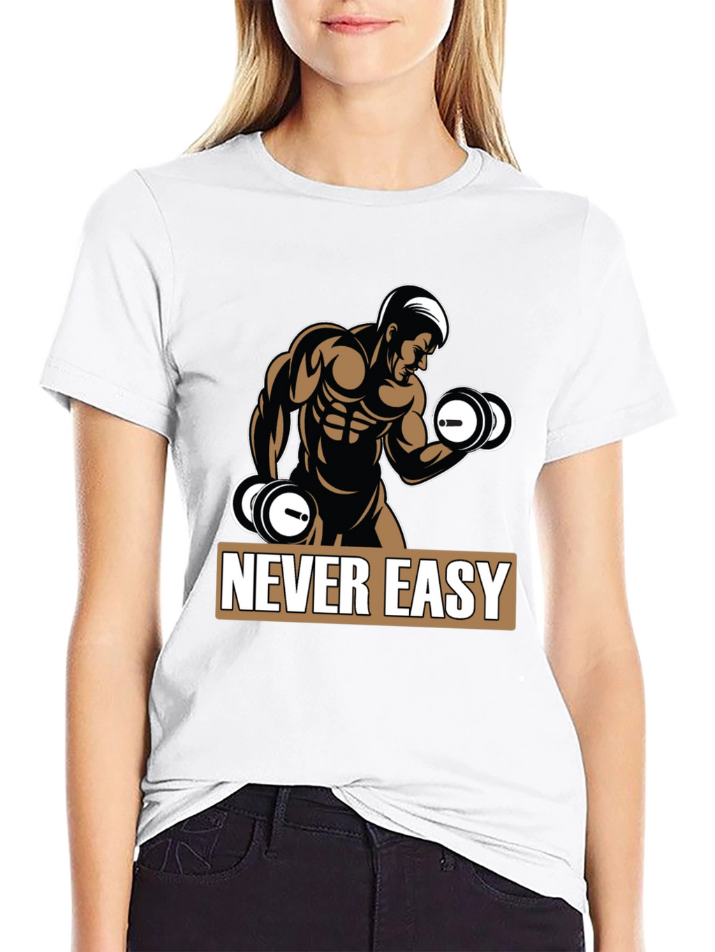 Never Easy Workout T-Shirt