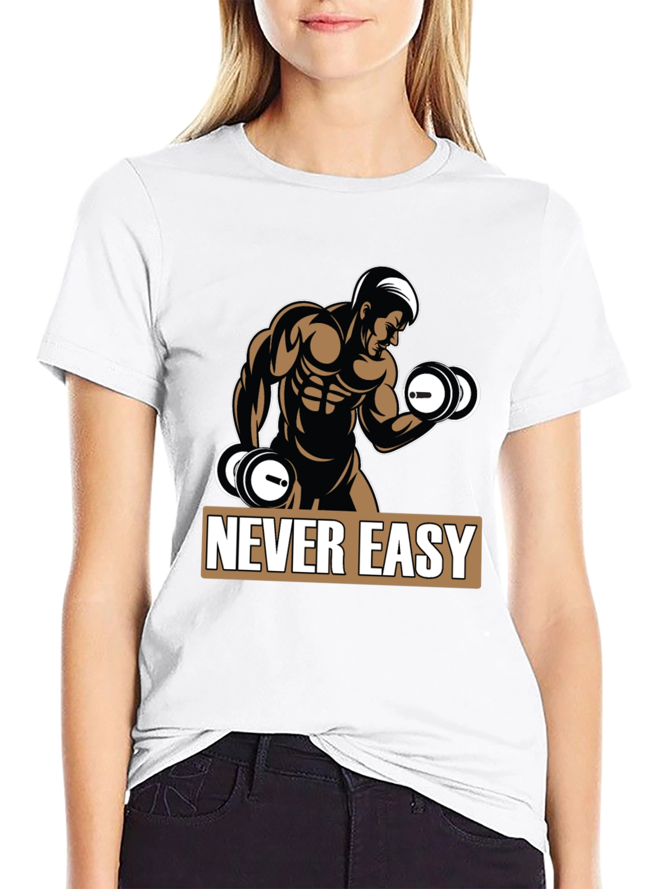 Never Easy Workout T-Shirt