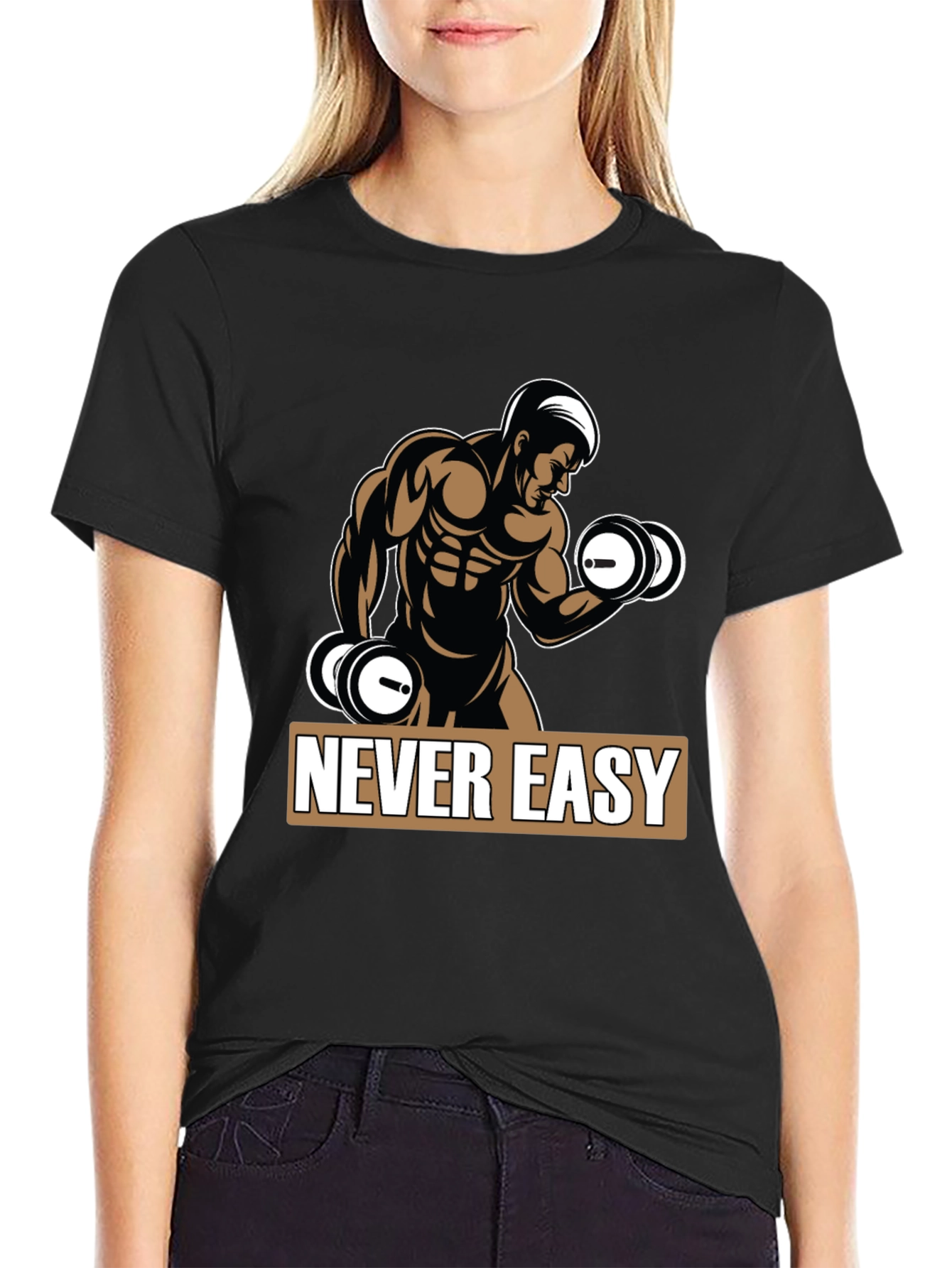 Never Easy Workout T-Shirt