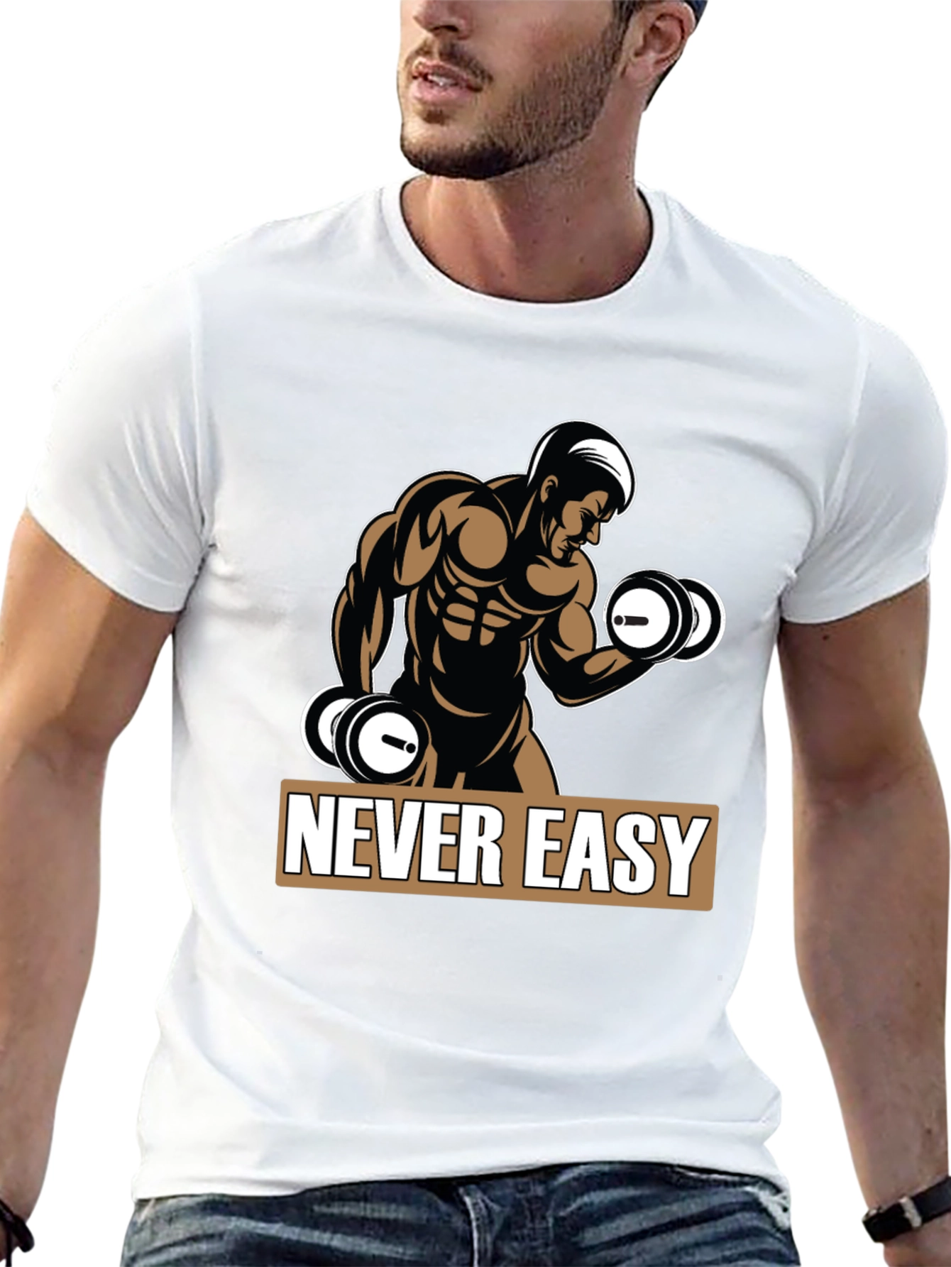 Never Easy Workout T-Shirt