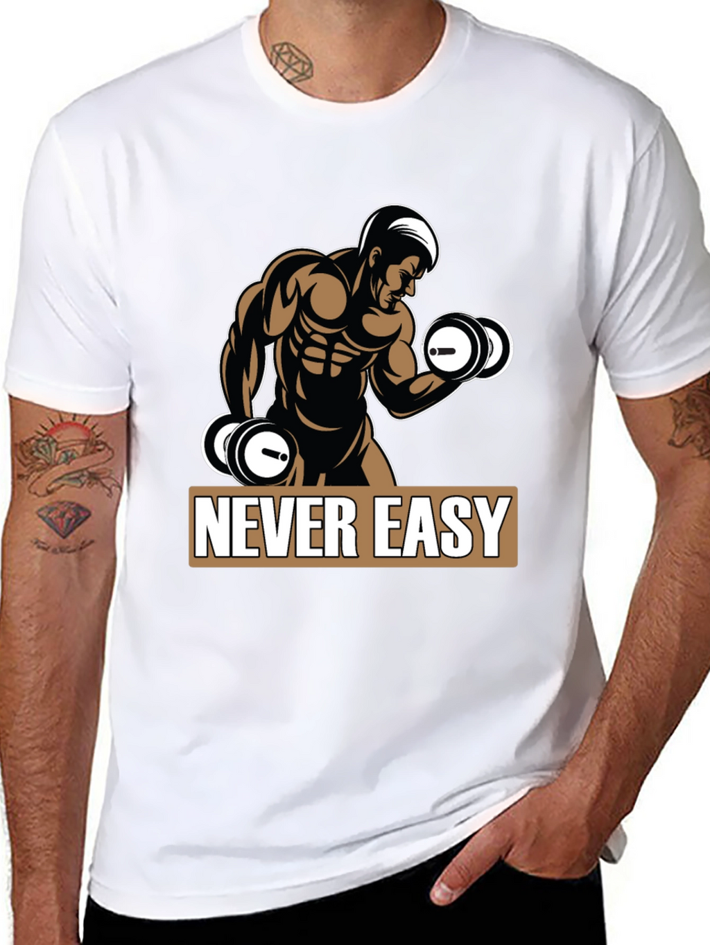Never Easy Workout T-Shirt