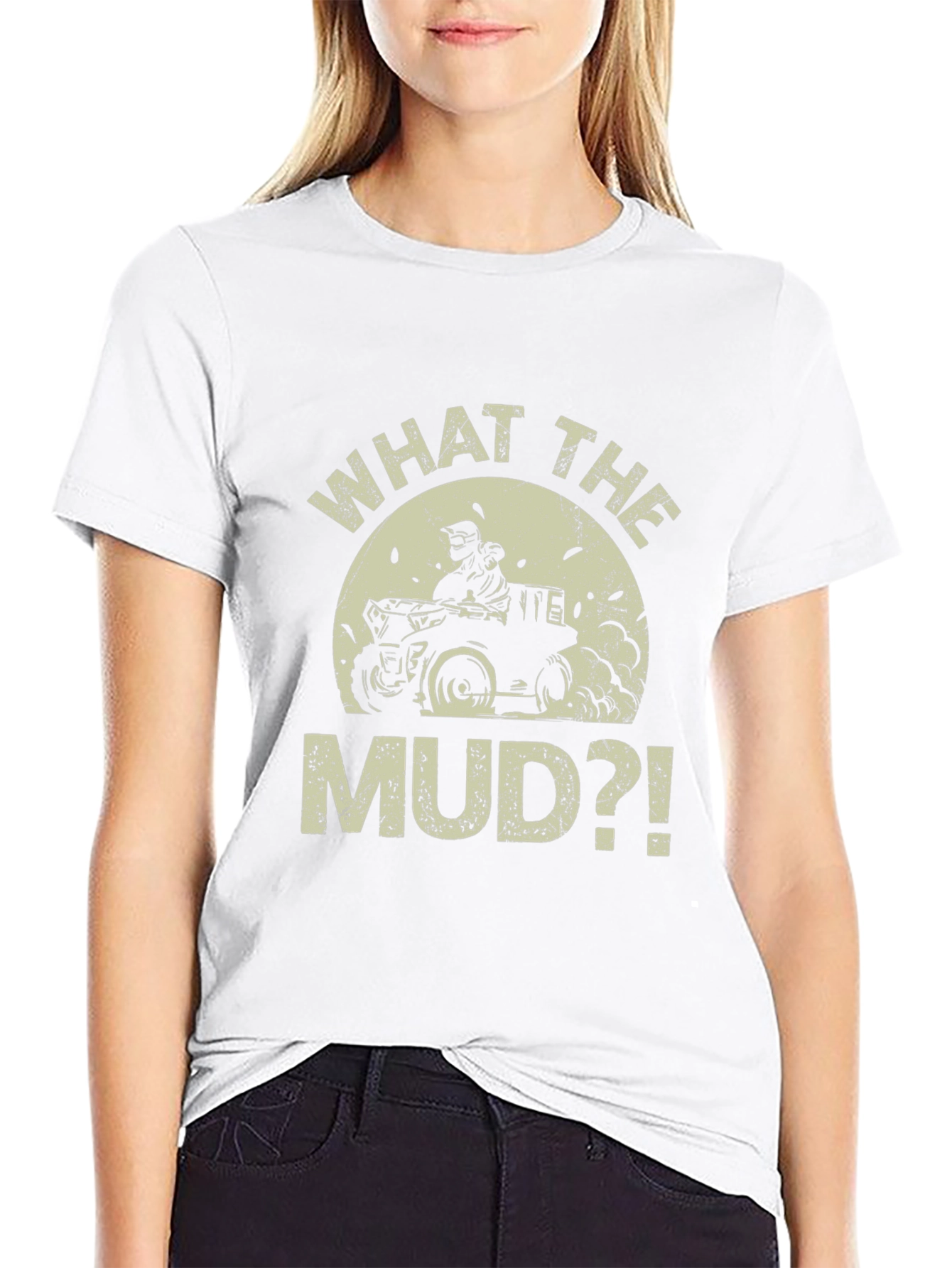 What The Mud?! ATV Rider Black Graphic Tee