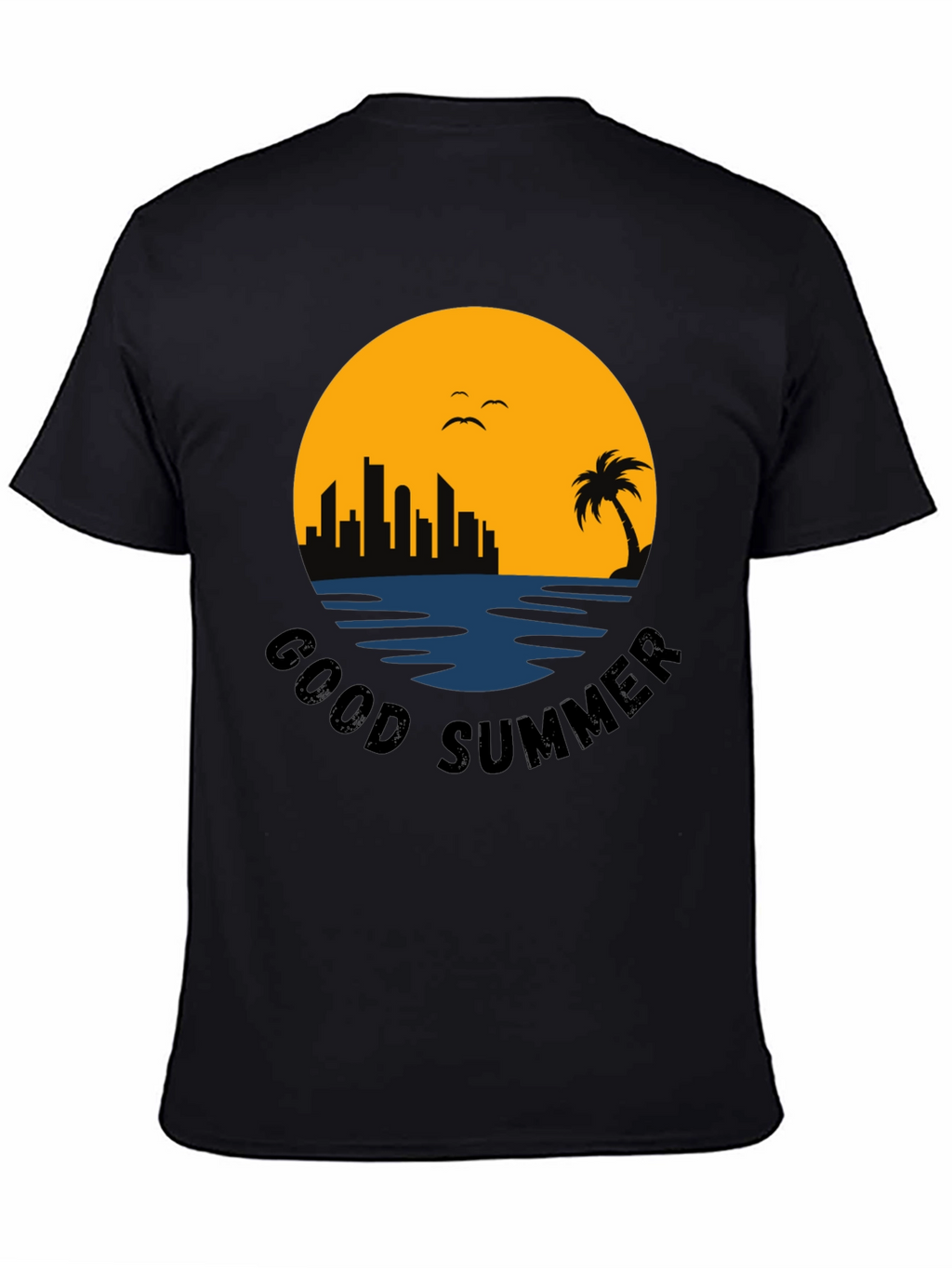 Good Summer Black Graphic Tee