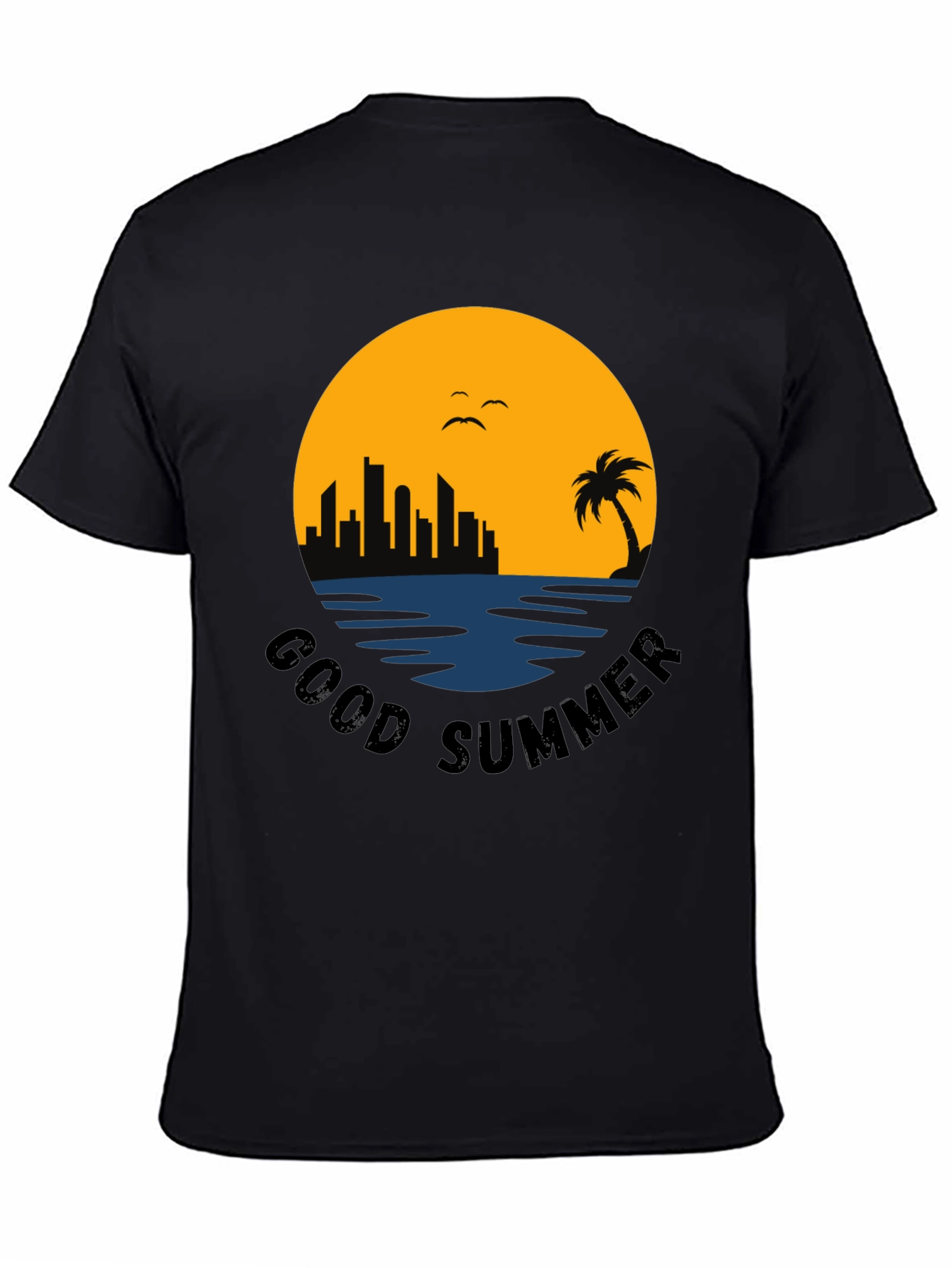 Good Summer Black Graphic Tee