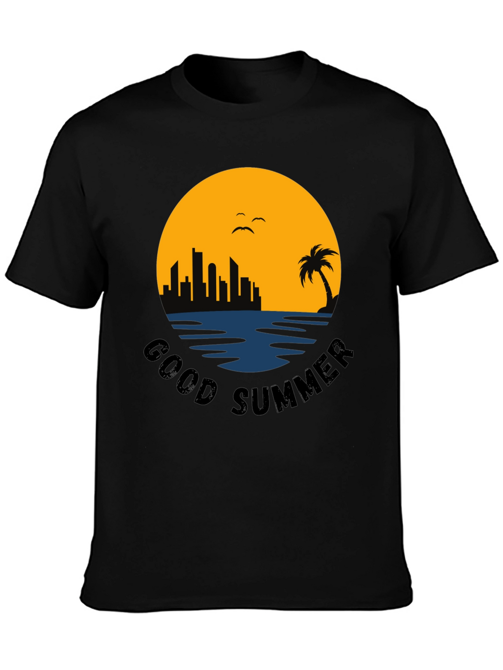 Good Summer Black Graphic Tee