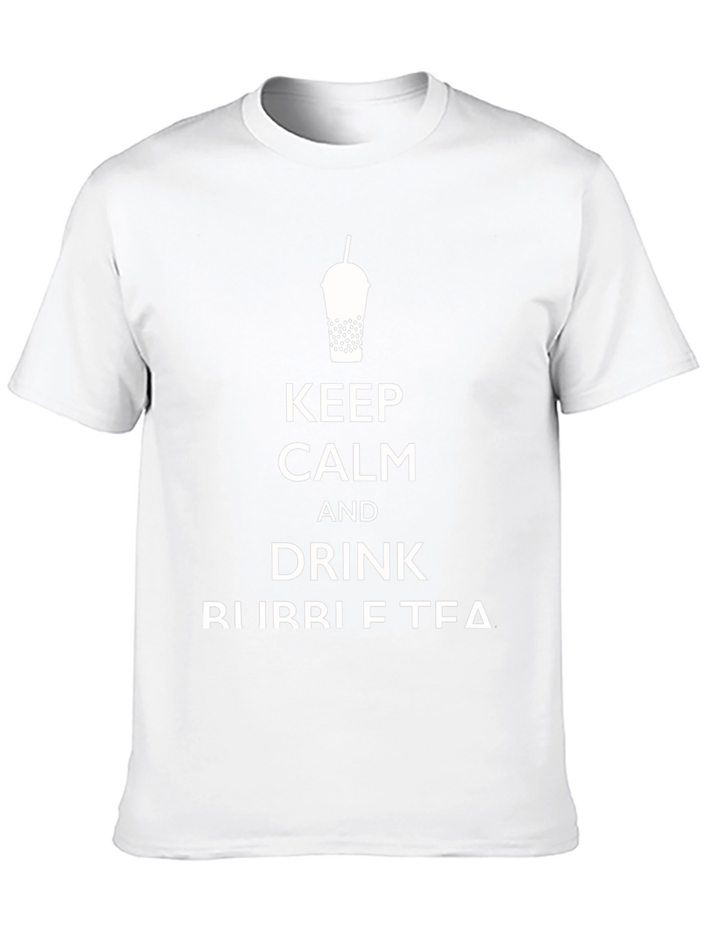 Keep Calm and Drink Bubble Tea Black T-Shirt