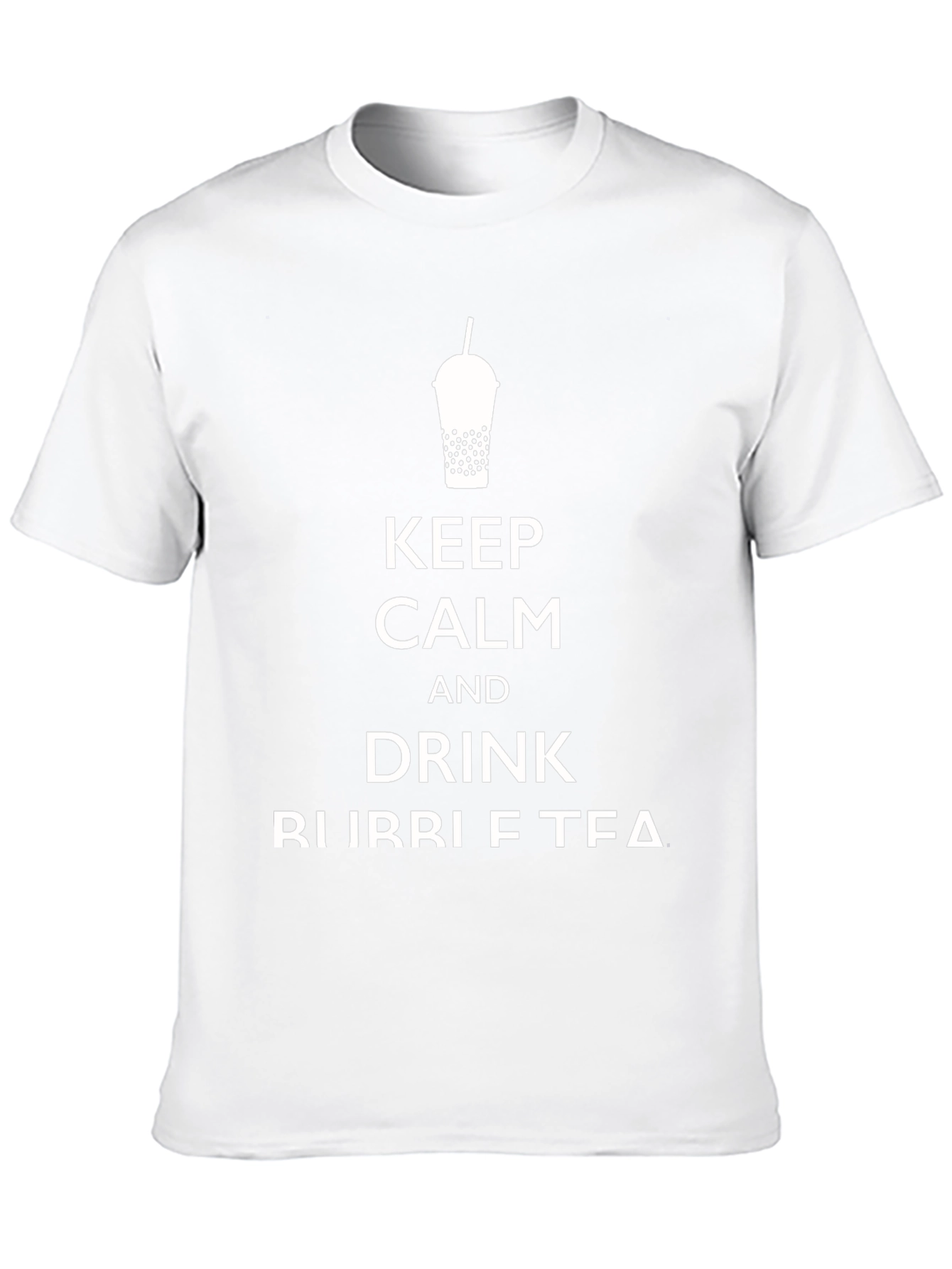 Keep Calm and Drink Bubble Tea Black T-Shirt