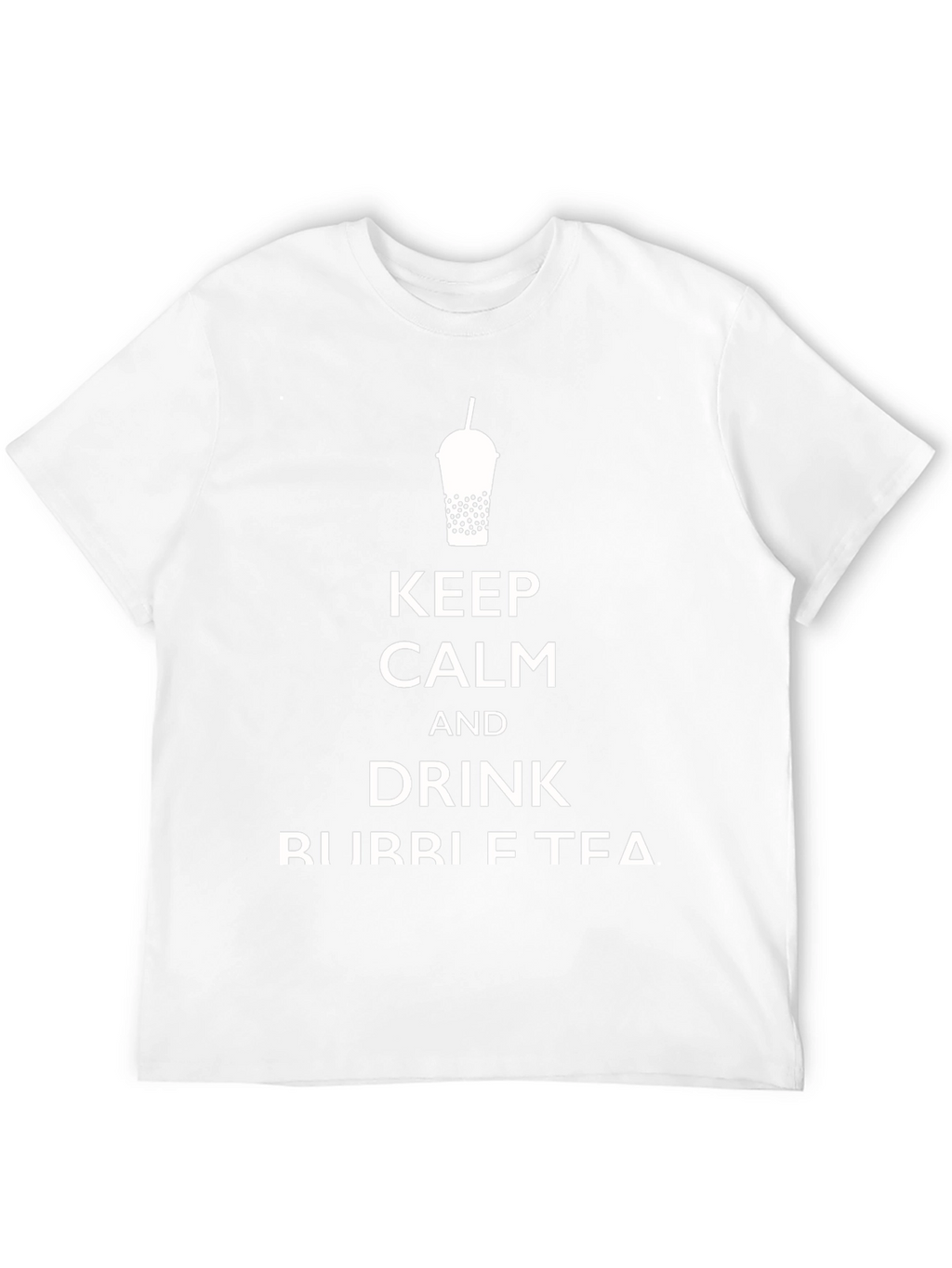 Keep Calm and Drink Bubble Tea Black T-Shirt