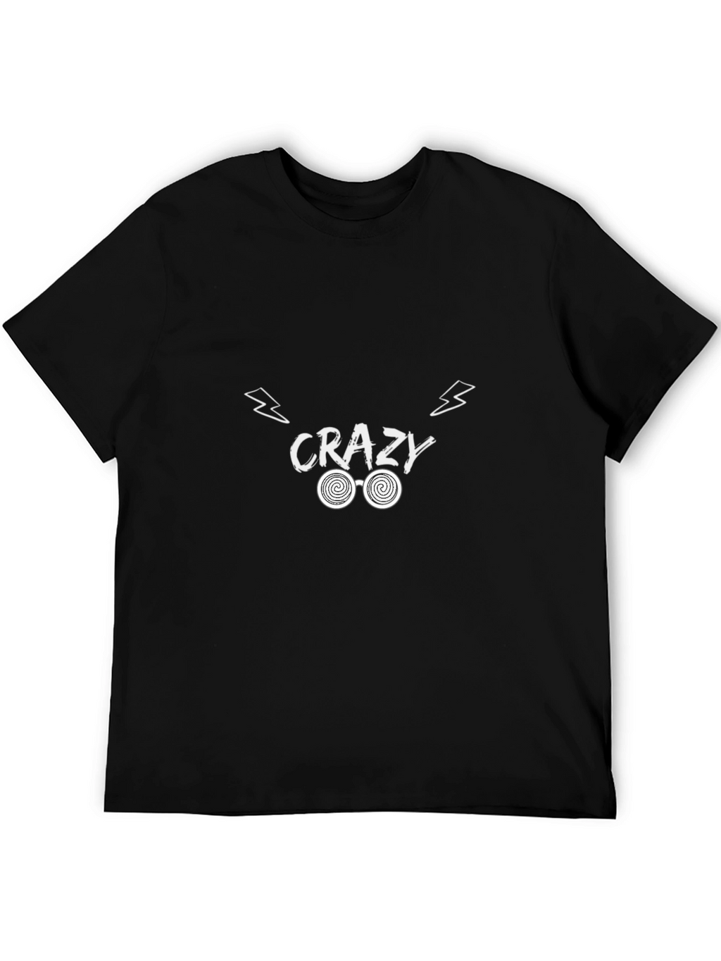 Crazy Graphic Tee - Trendy Cotton T-Shirt