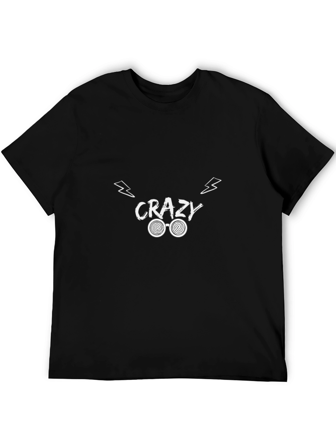 Crazy Graphic Tee - Trendy Cotton T-Shirt