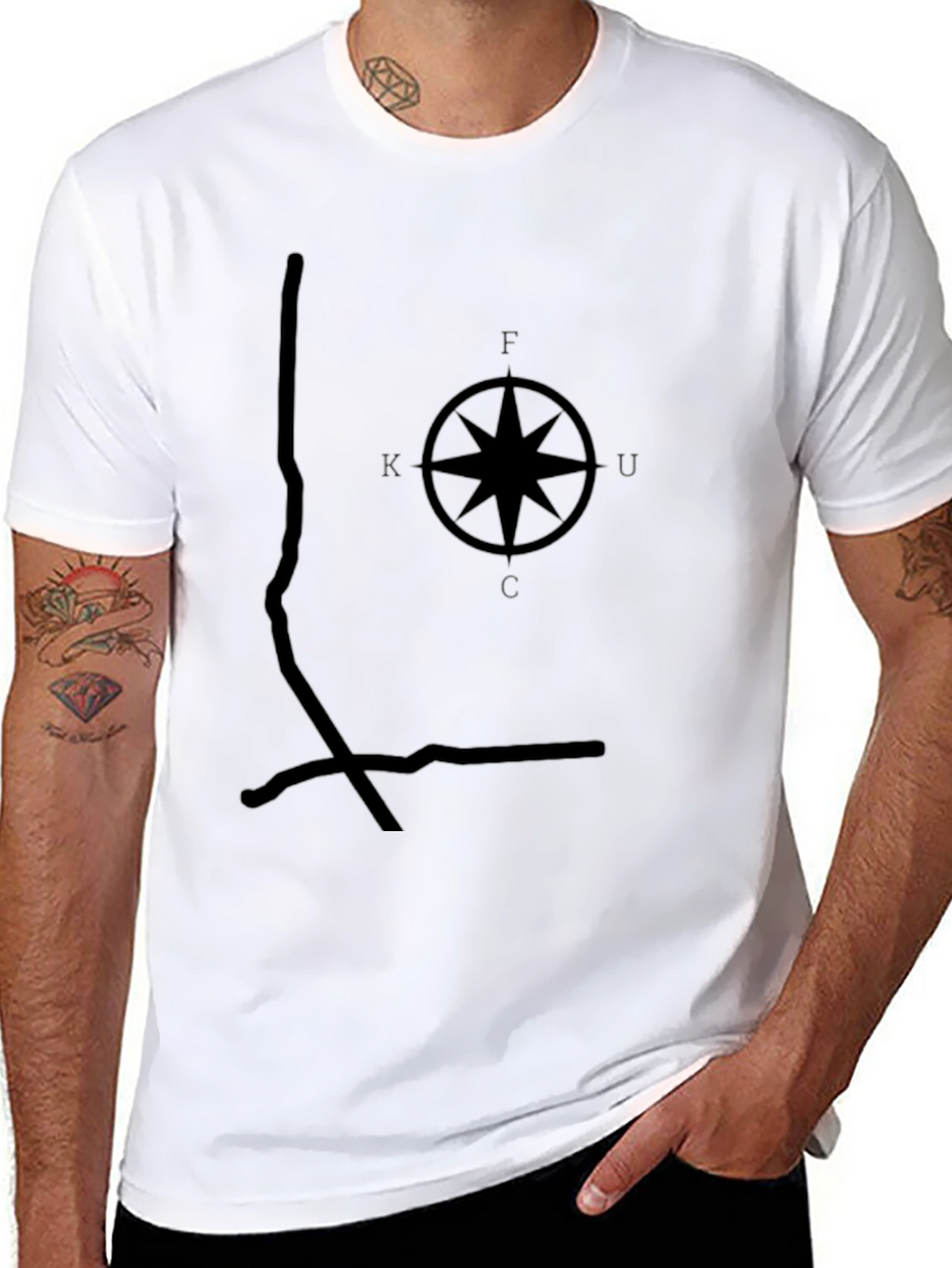 KUFC Compass Black T-Shirt