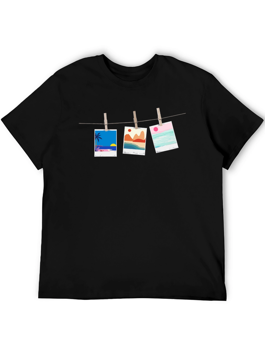 Hanging Photo T-Shirt - Beach Vibes
