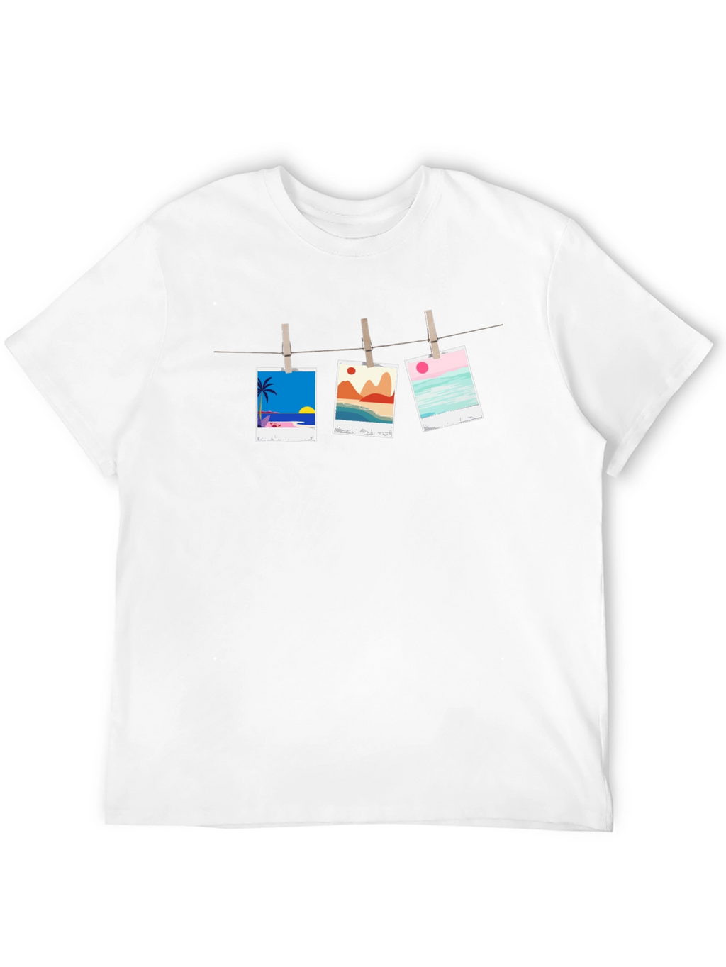 Hanging Photo T-Shirt - Beach Vibes