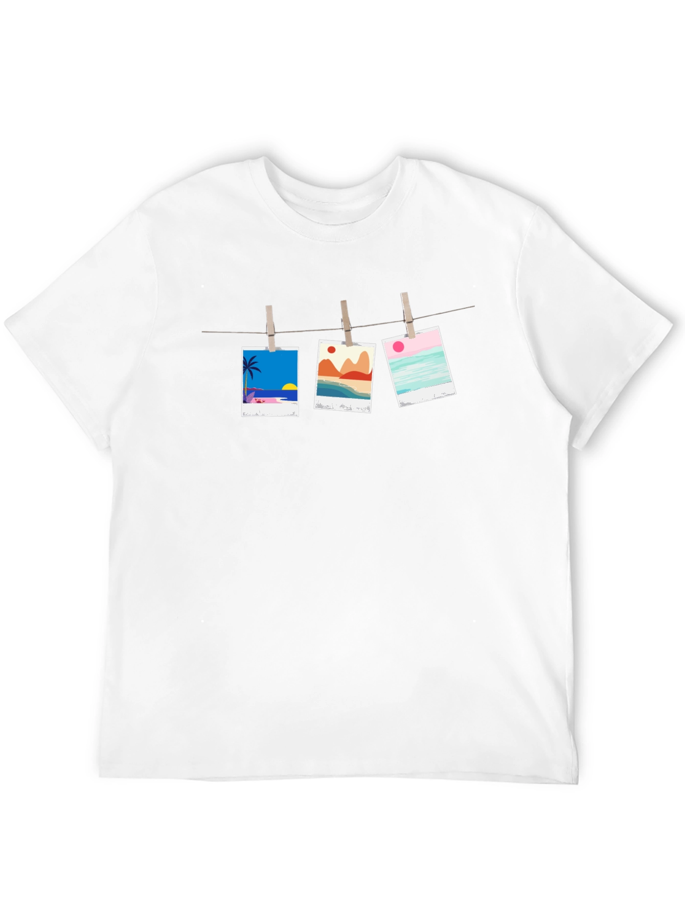 Hanging Photo T-Shirt - Beach Vibes