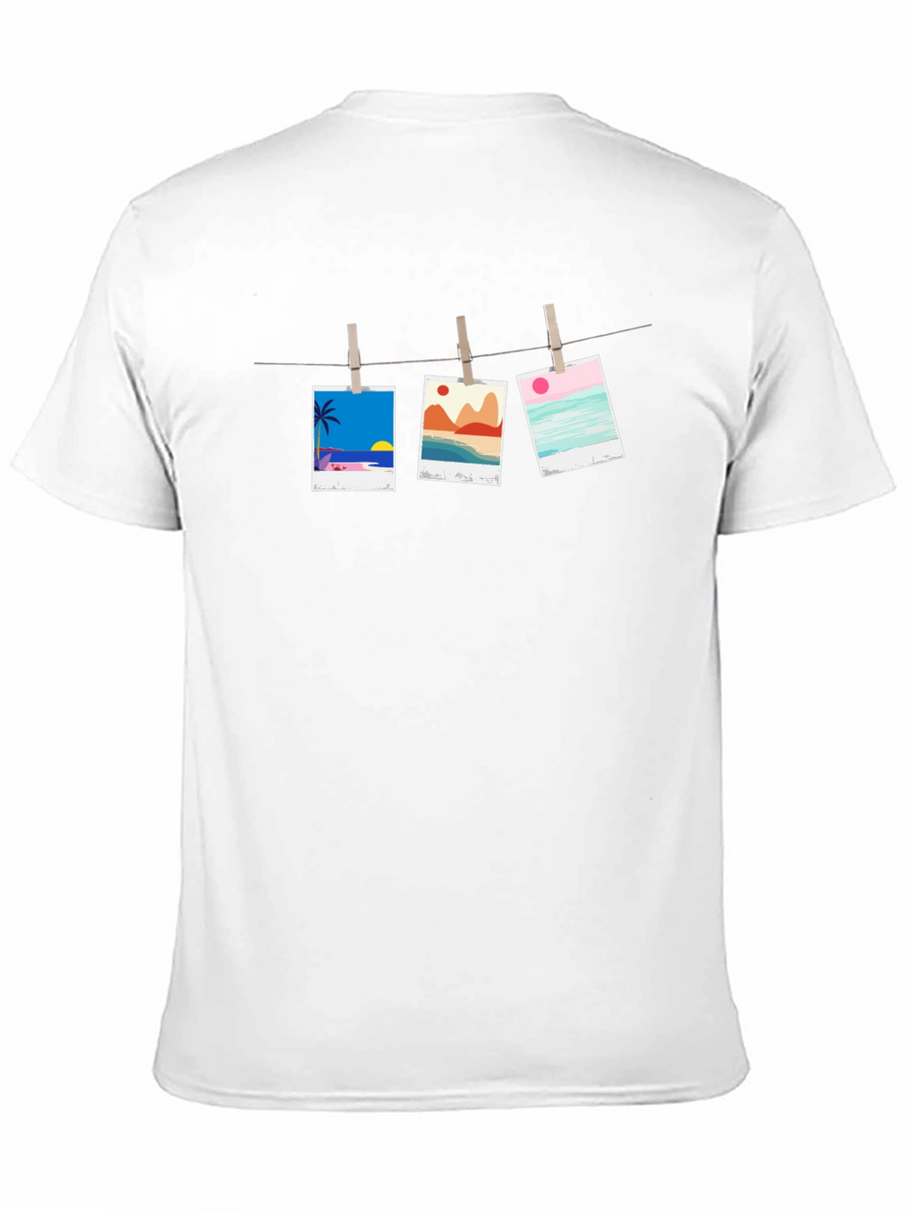 Hanging Photo T-Shirt - Beach Vibes