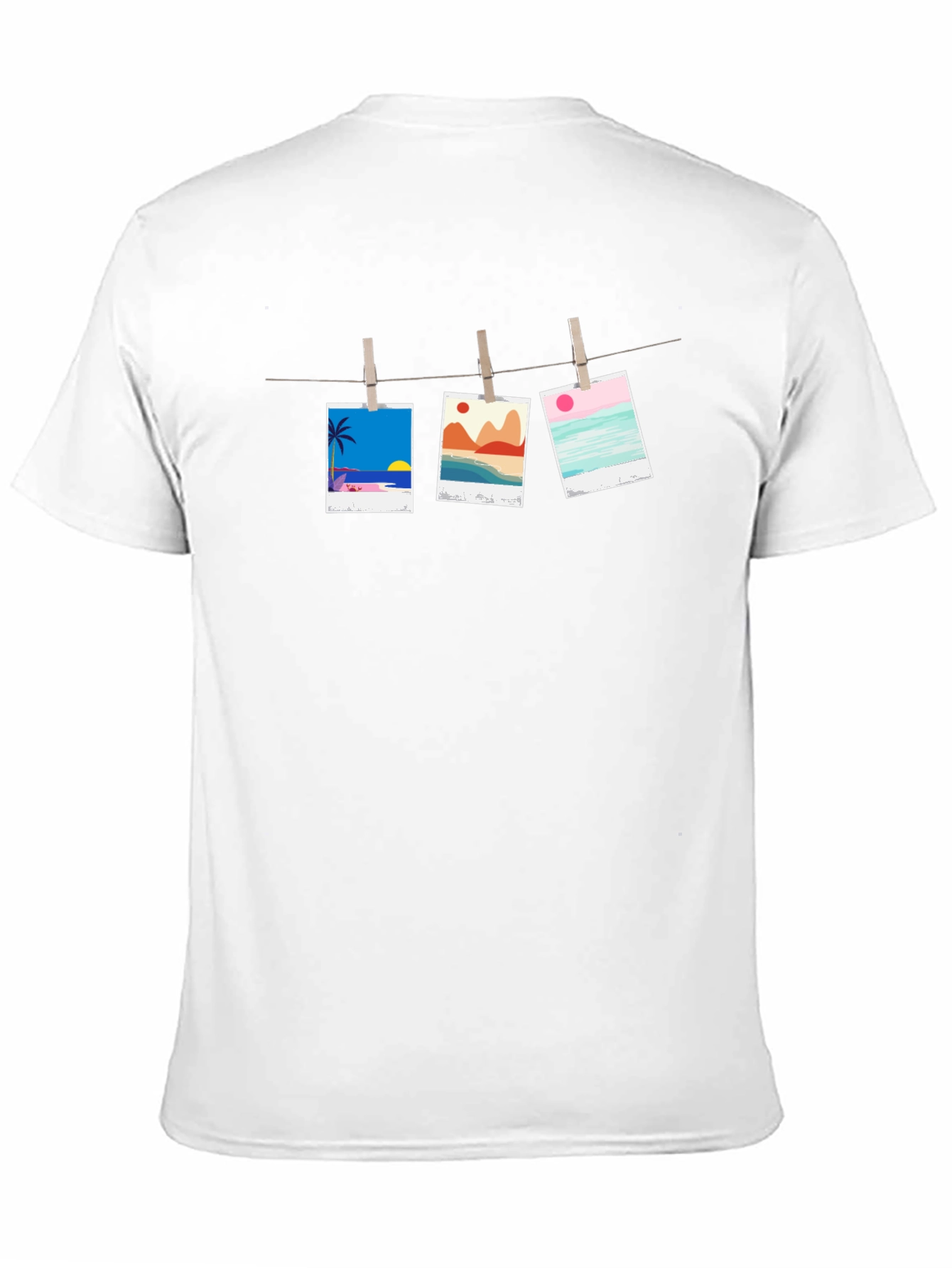 Hanging Photo T-Shirt - Beach Vibes