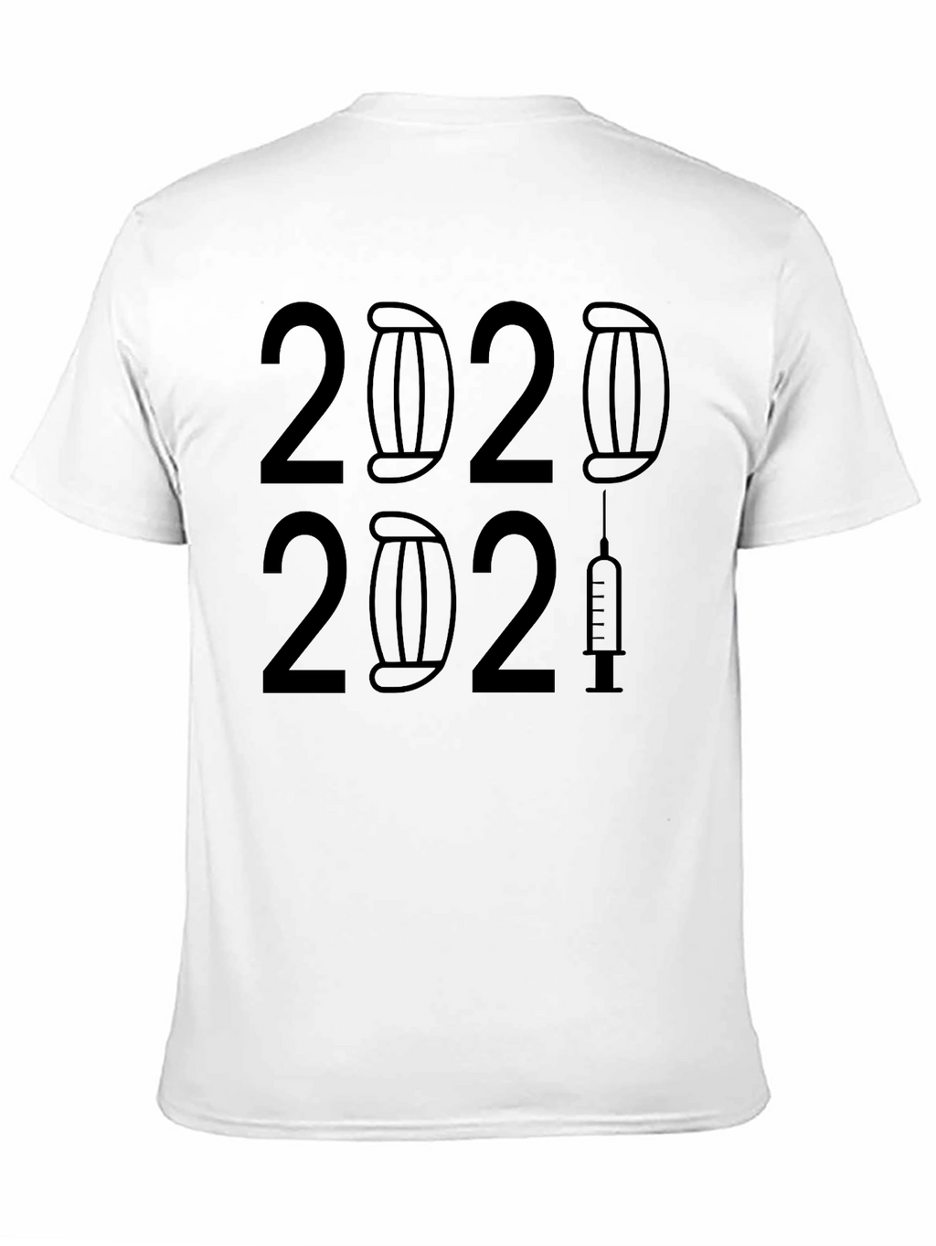 2020-2021 Masked & Vaxxed Black T-Shirt