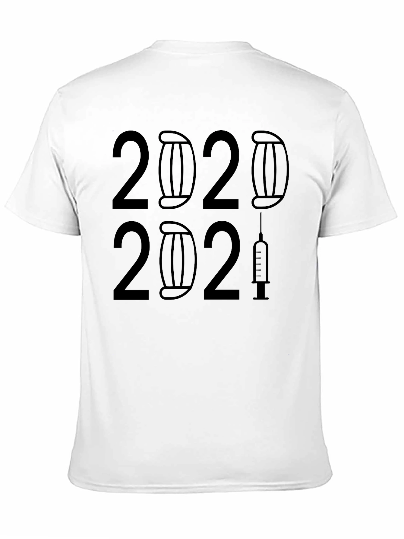 2020-2021 Masked & Vaxxed Black T-Shirt