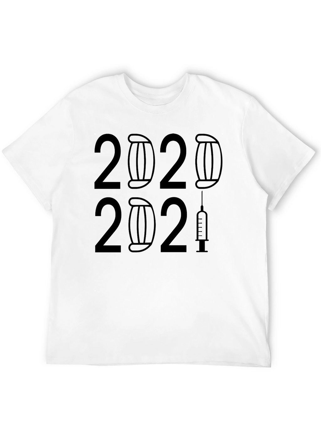 2020-2021 Masked & Vaxxed Black T-Shirt