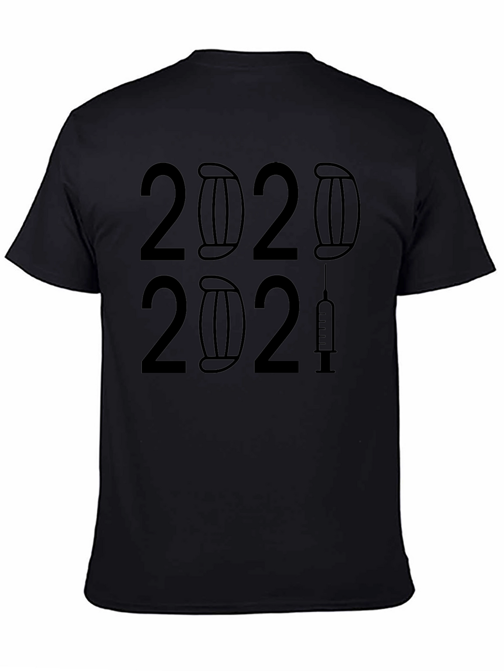 2020-2021 Masked & Vaxxed Black T-Shirt