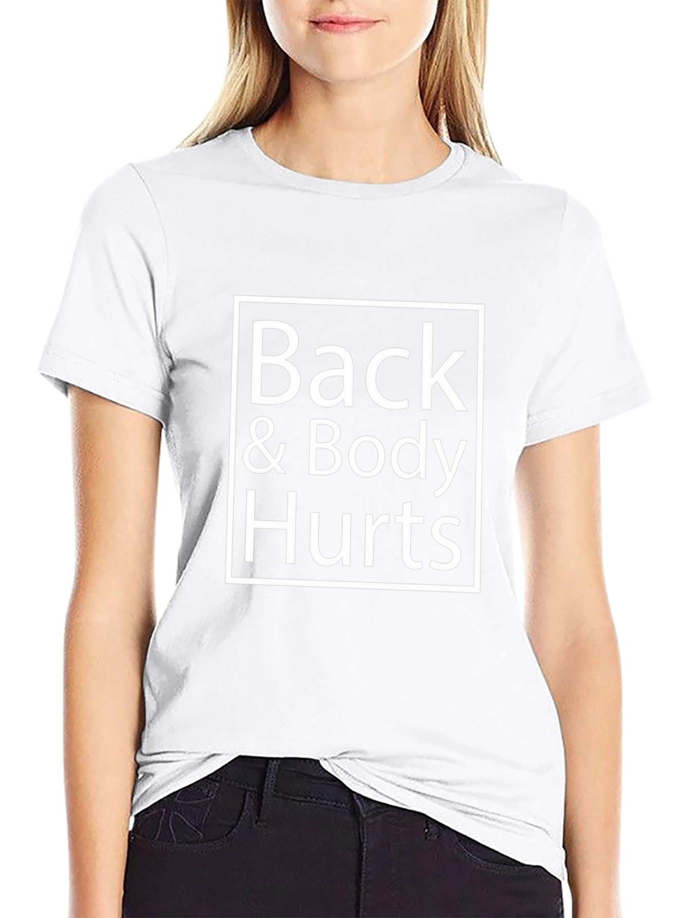 Back & Body Hurts Graphic Tee - Black