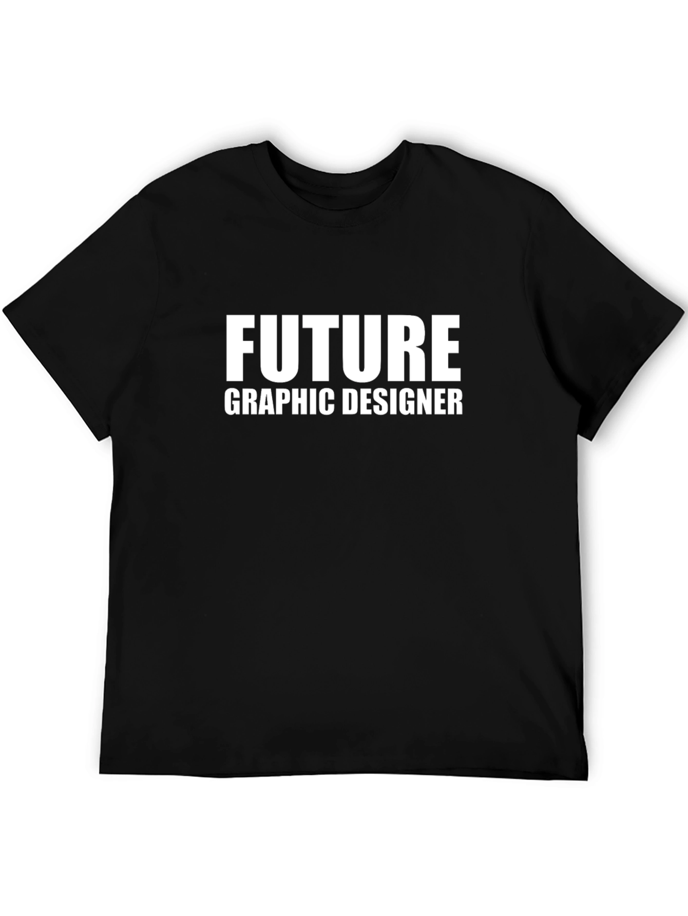 Future Graphic Designer T-Shirt - Black Cotton Tee