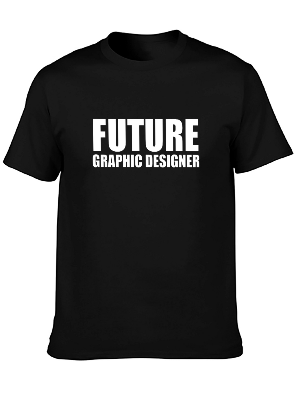 Future Graphic Designer T-Shirt - Black Cotton Tee