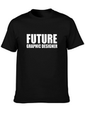 Future Graphic Designer T-Shirt - Black Cotton Tee