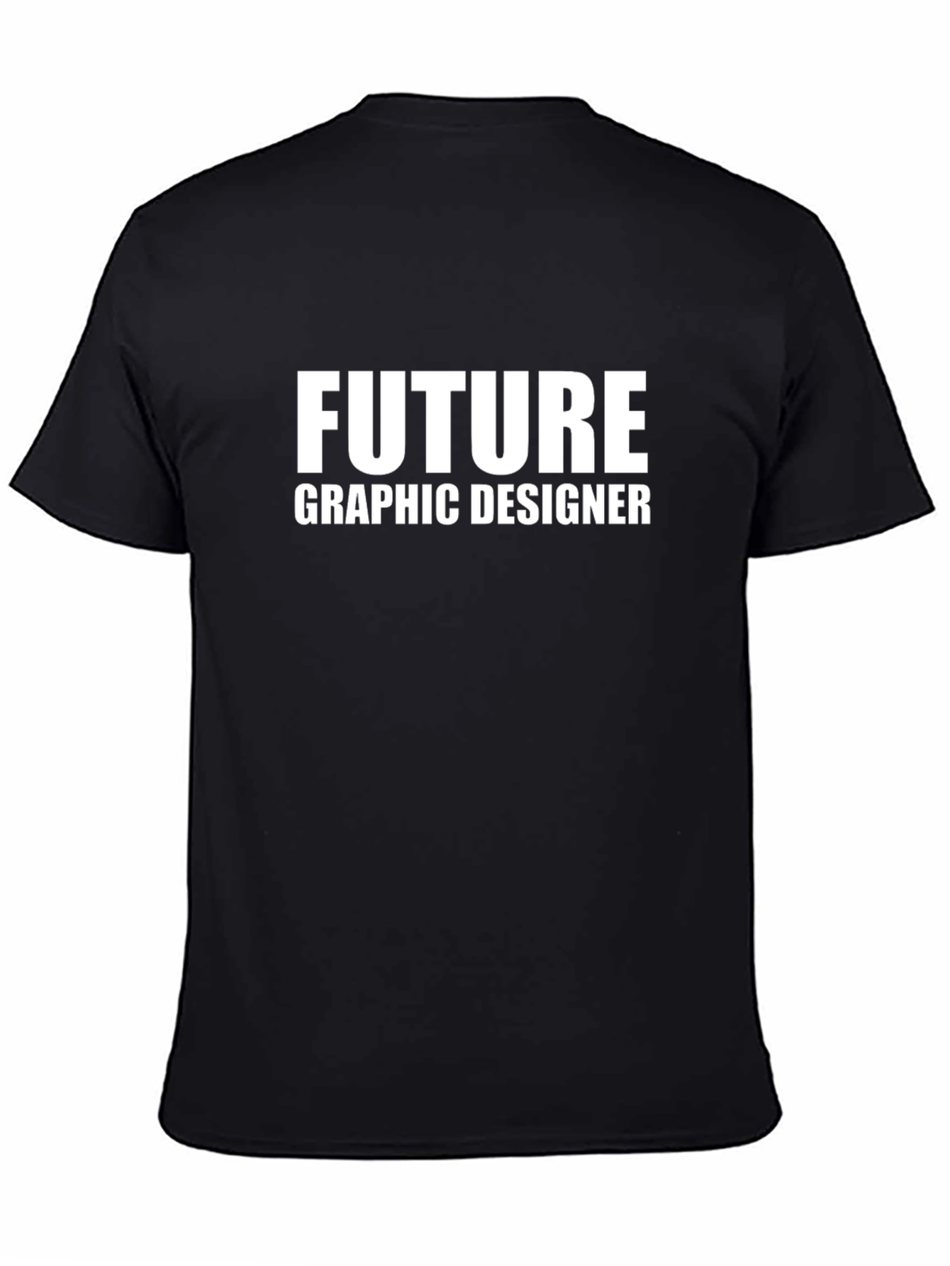 Future Graphic Designer T-Shirt - Black Cotton Tee