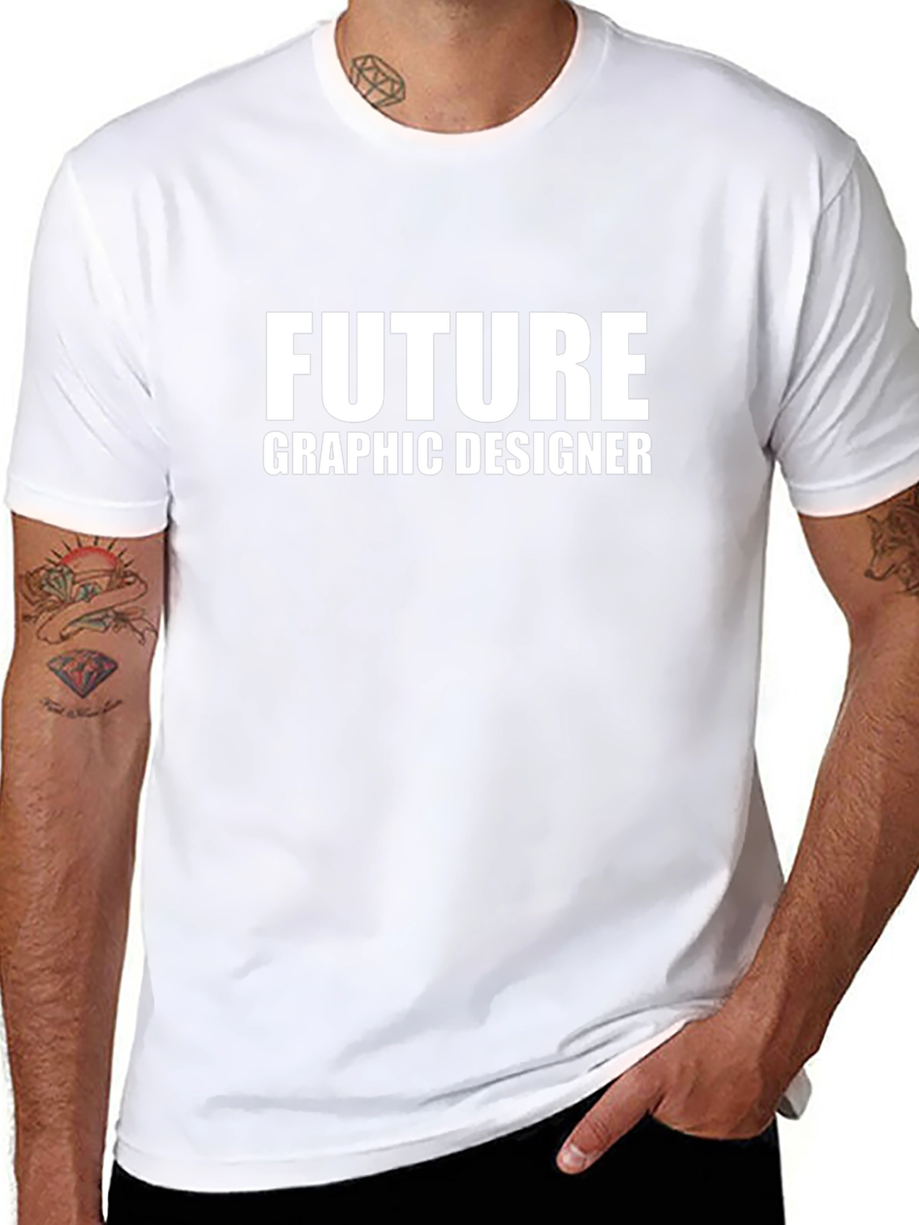 Future Graphic Designer T-Shirt - Black Cotton Tee