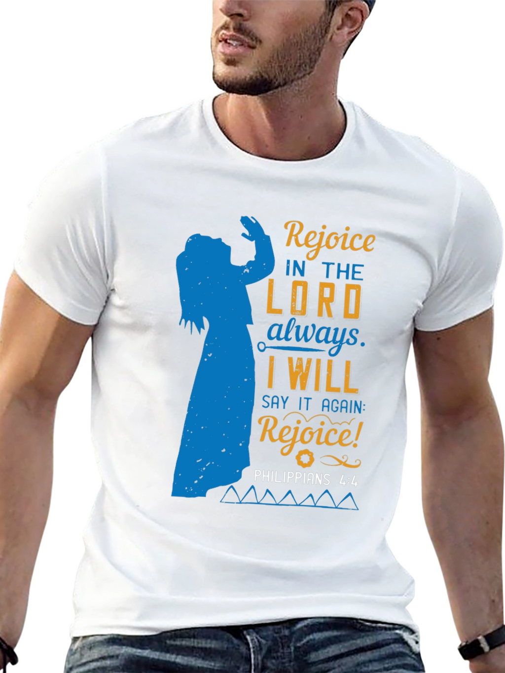 Religious T-Shirt: Rejoice in the Lord Always