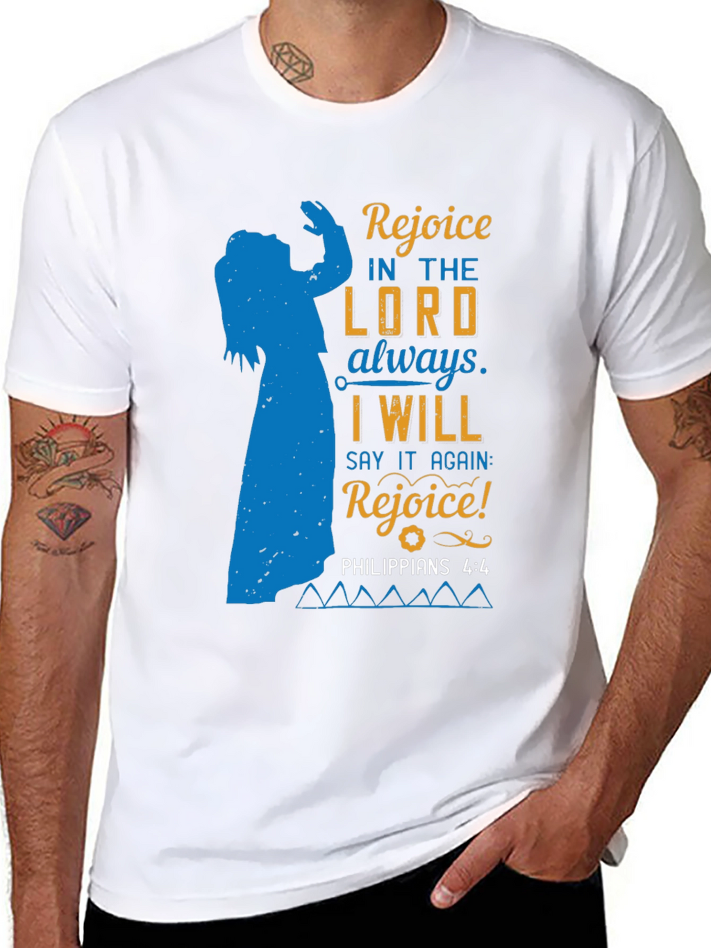 Religious T-Shirt: Rejoice in the Lord Always